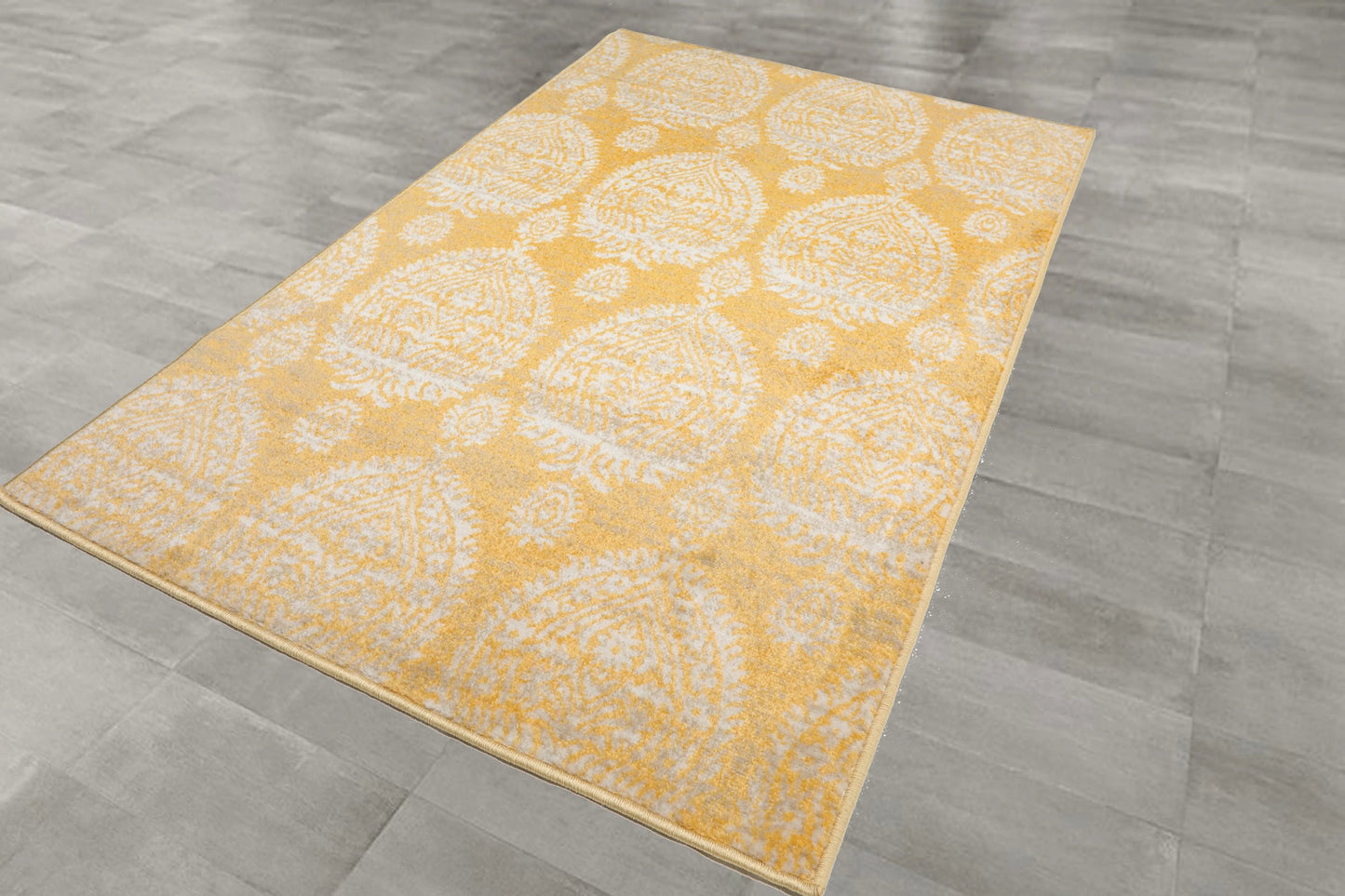 Multi Size Beige, Gray Machine Made Polypropylene Turkish Gabi Traditional Oriental Area Rug-4