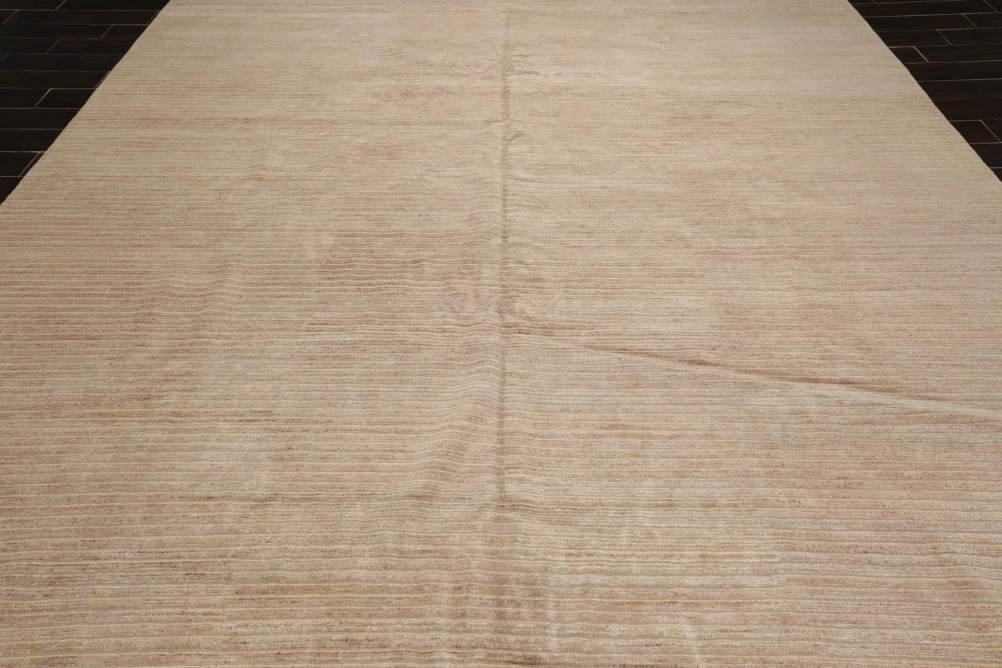 10'x14' Boho Bespoke Designer Hand Knotted High End Tibetan Area Rug Beige-4