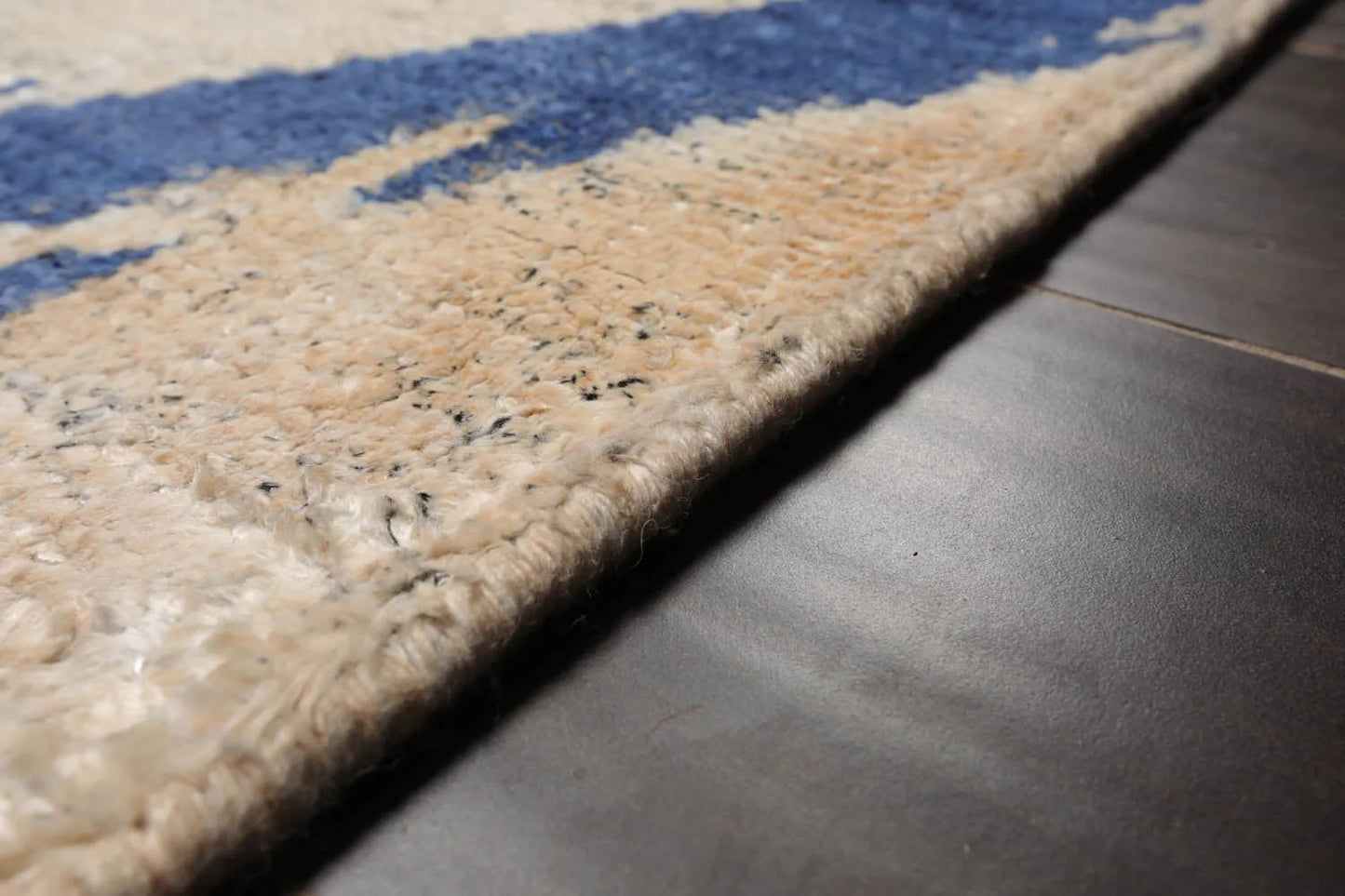 10x14 Beige, Ivory Hand Knotted Tibetan Bamboo Silk Tibetan Modern & Contemporary Oriental Area Rug-4