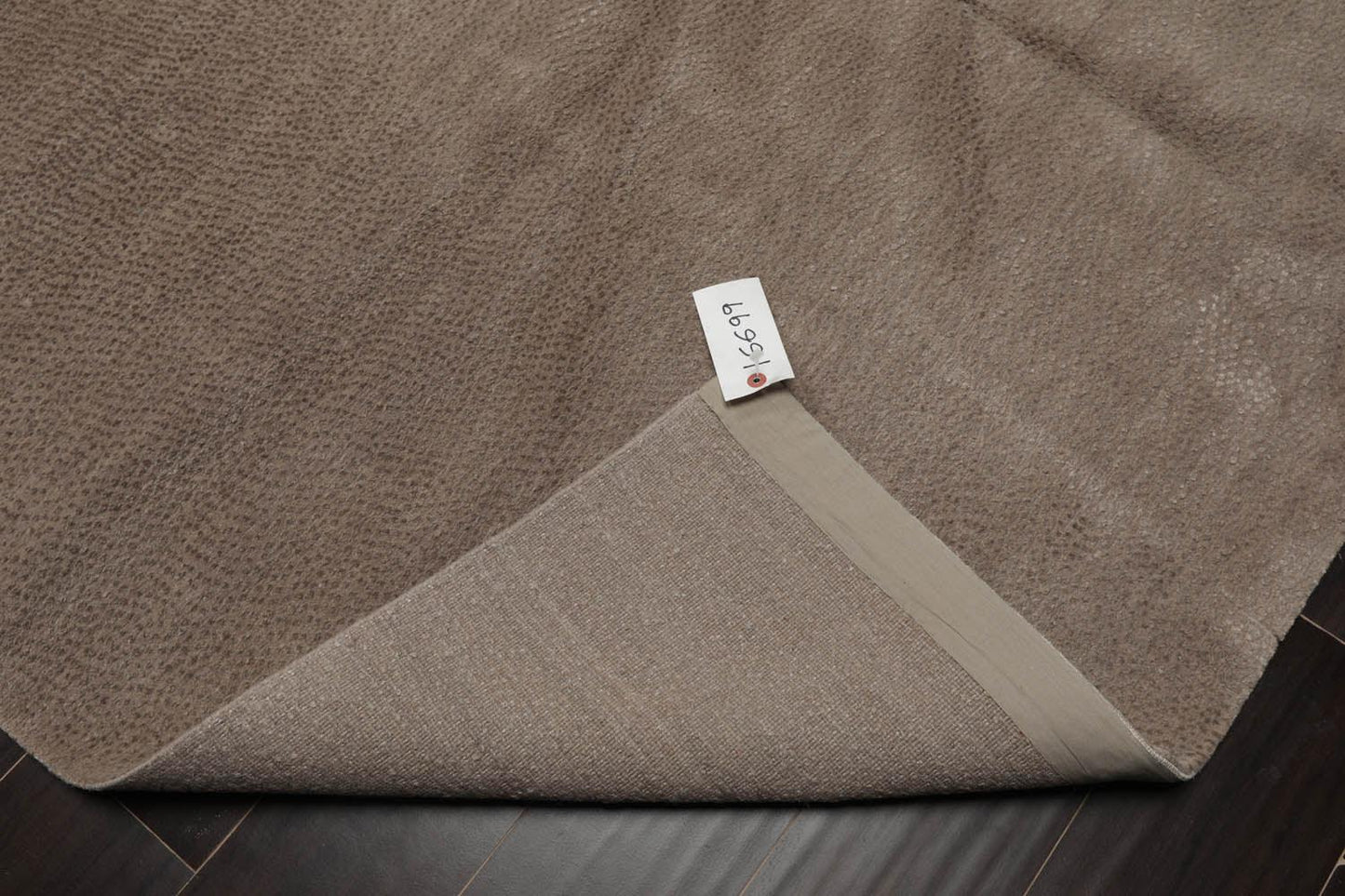 Lapchi 6’ x 8'10" Hand Knotted Modern Pindrop Wool & Silk Tibetan Area Rug Taupe-4