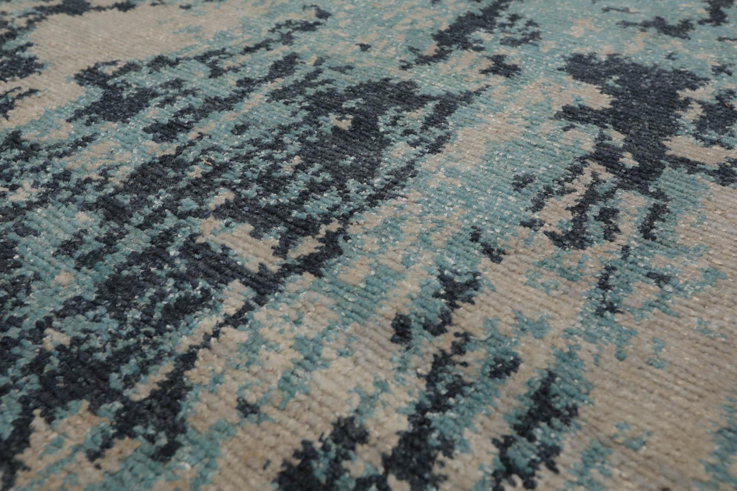 3' x 4'10" Hand Knotted Tibetan Wool Hip Designer Modern Oriental Area Rug Beige-4
