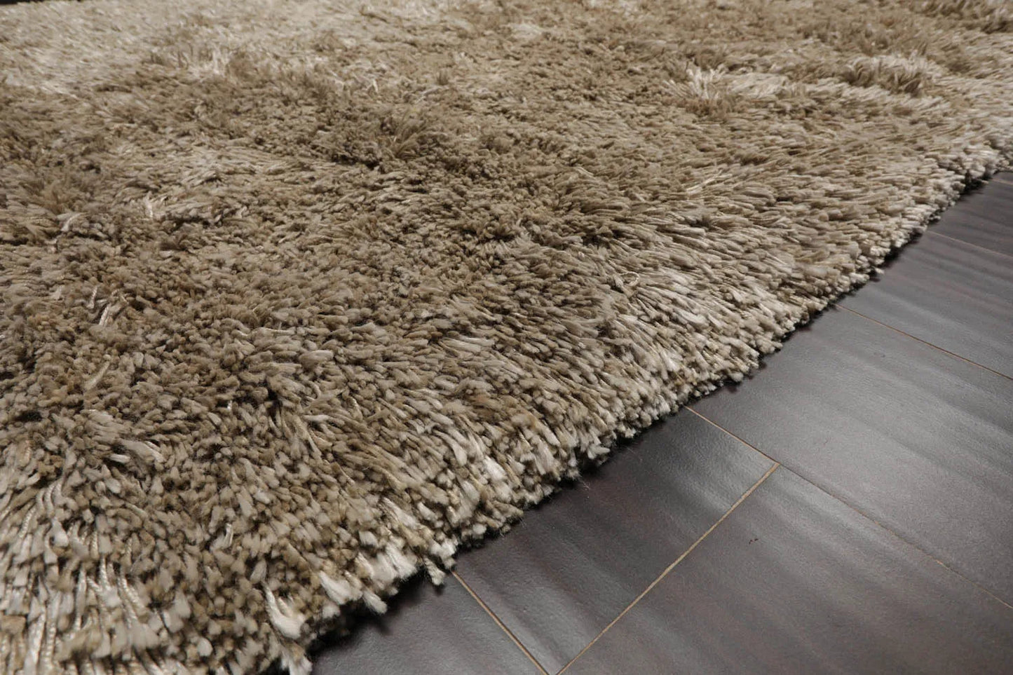 4x6 Moss Hand Made Shag Wool & Polypropylene Modern & Contemporary Oriental Area Rug-4