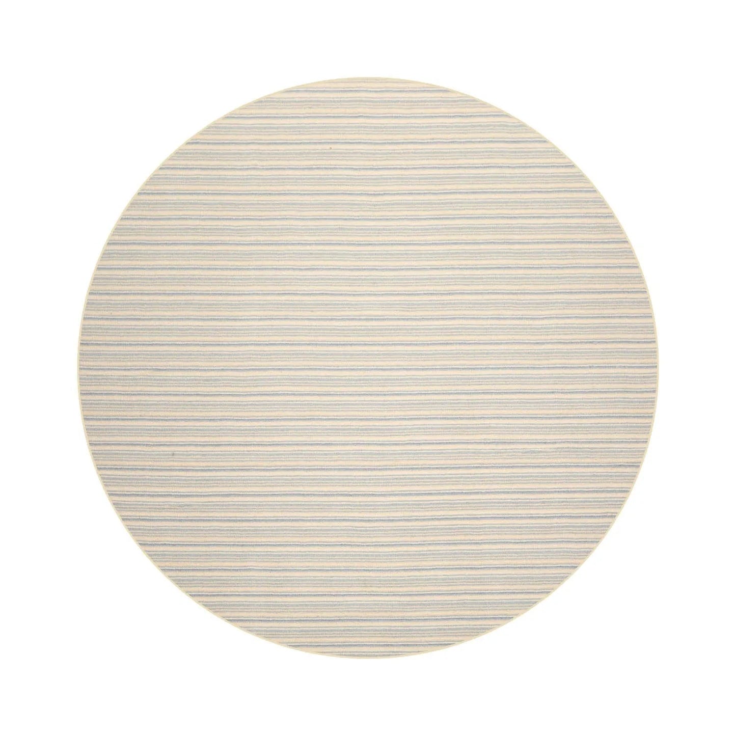 LoomBloom Multi Sizes Ivory Hand Woven Contemporary Striped 100% New Zealand Wool Oriental Area Rug-6