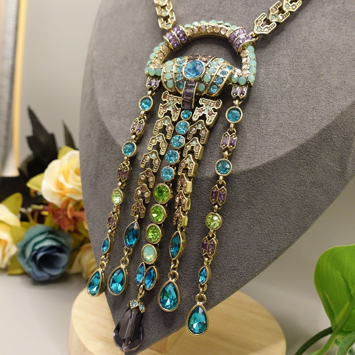 Boheemse Klassieke Etniese Styl Diamant Kwastjie Ketting