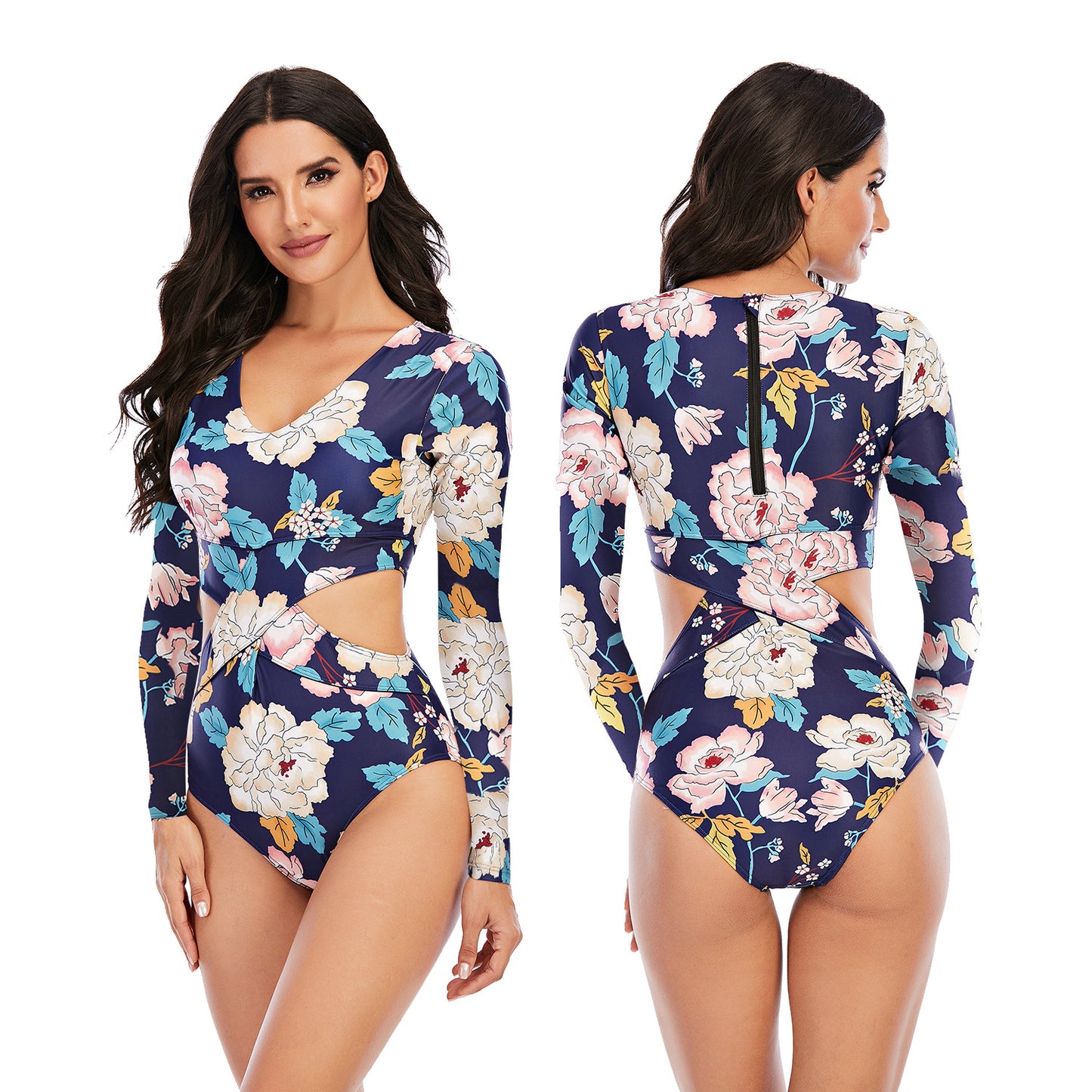 Long Sleeve Surfing Suit Sunscreen Women's Swimsuit Wetsuit Sexy Swimsuit