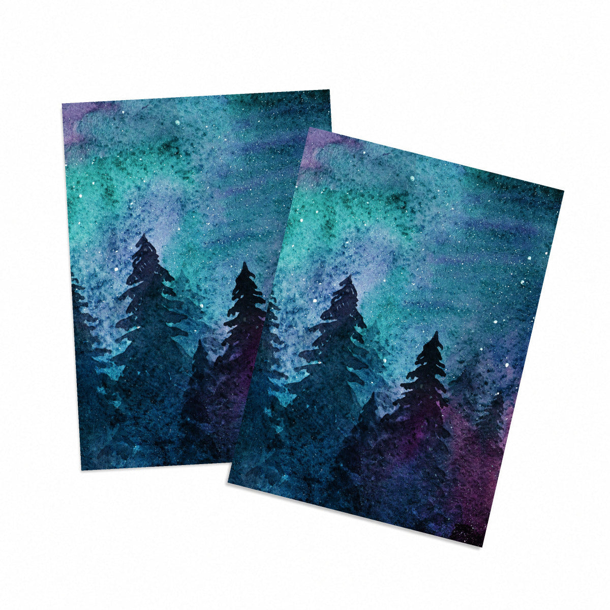 Snowy Night Greeting Cards, Set of 24