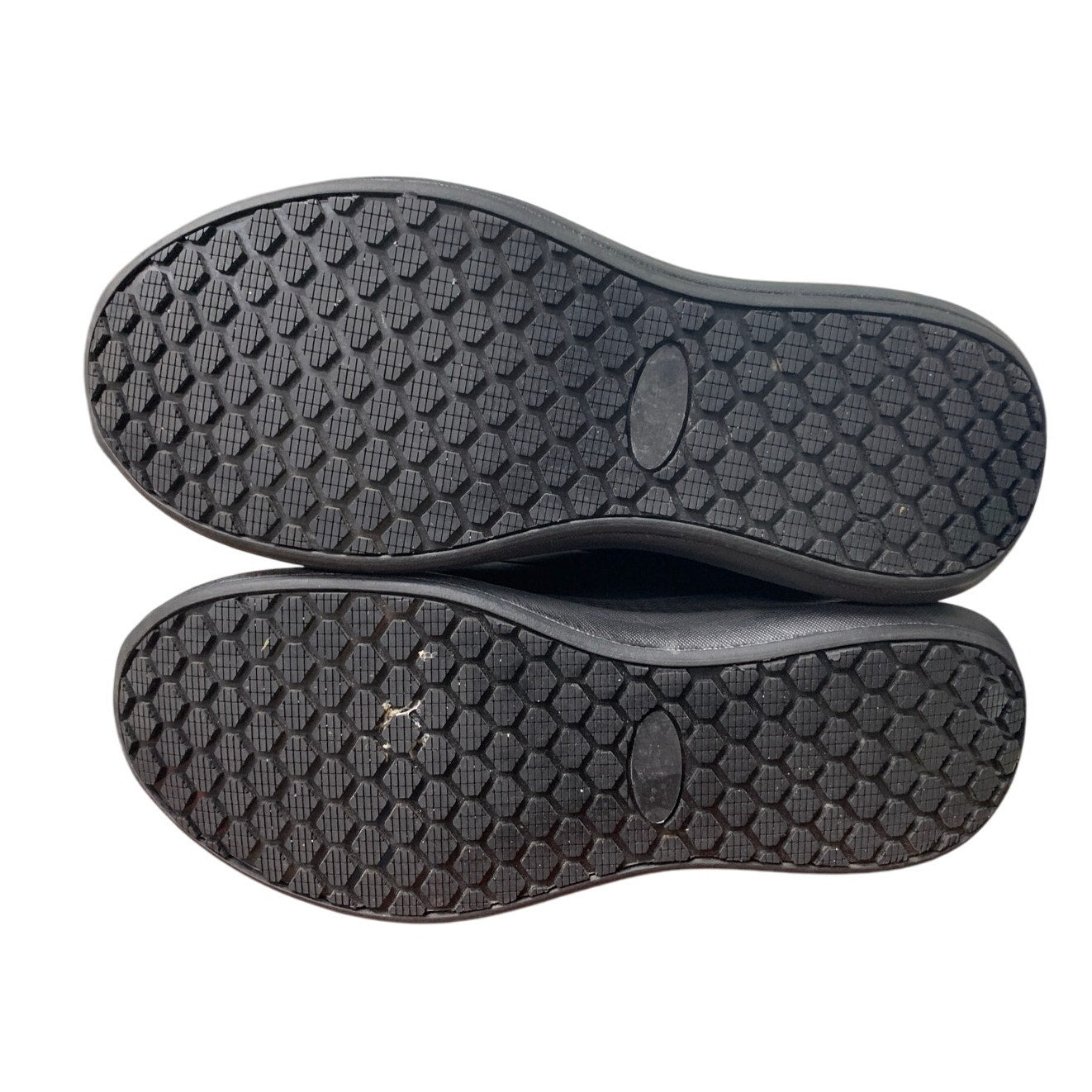 Taquco Mens 11.5 Black Lace Up Faux Leather Non Slip Waterproof Kitchen Shoes