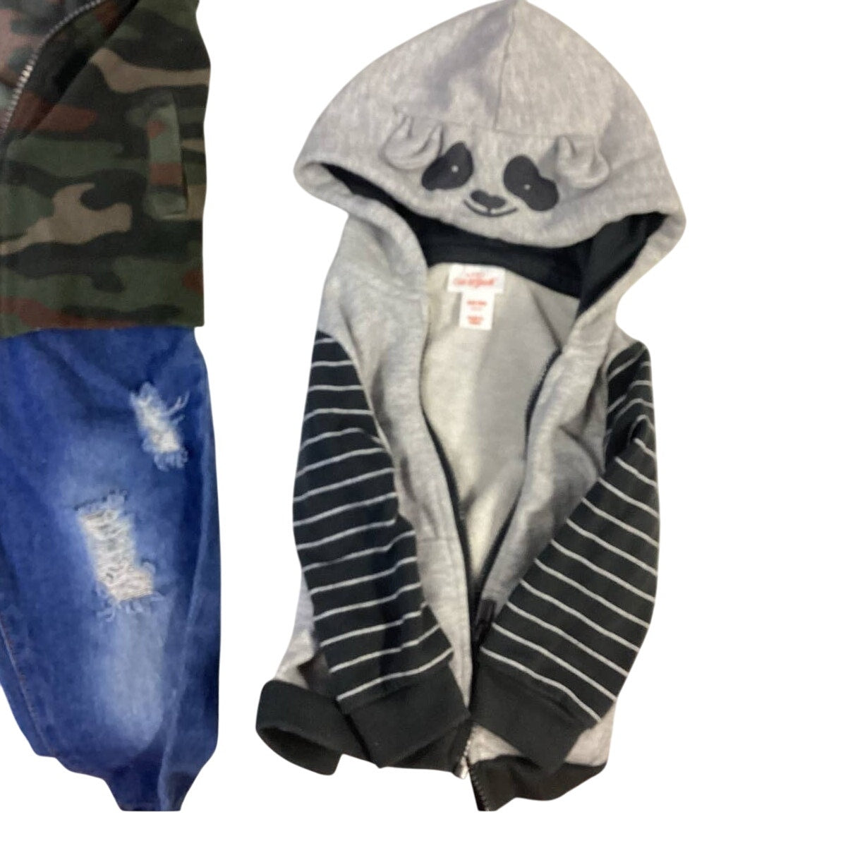 Lot of 5 Boys 6-9 Months Cat & Jack Carters Camouflage Fleece Pants Tops Jacket