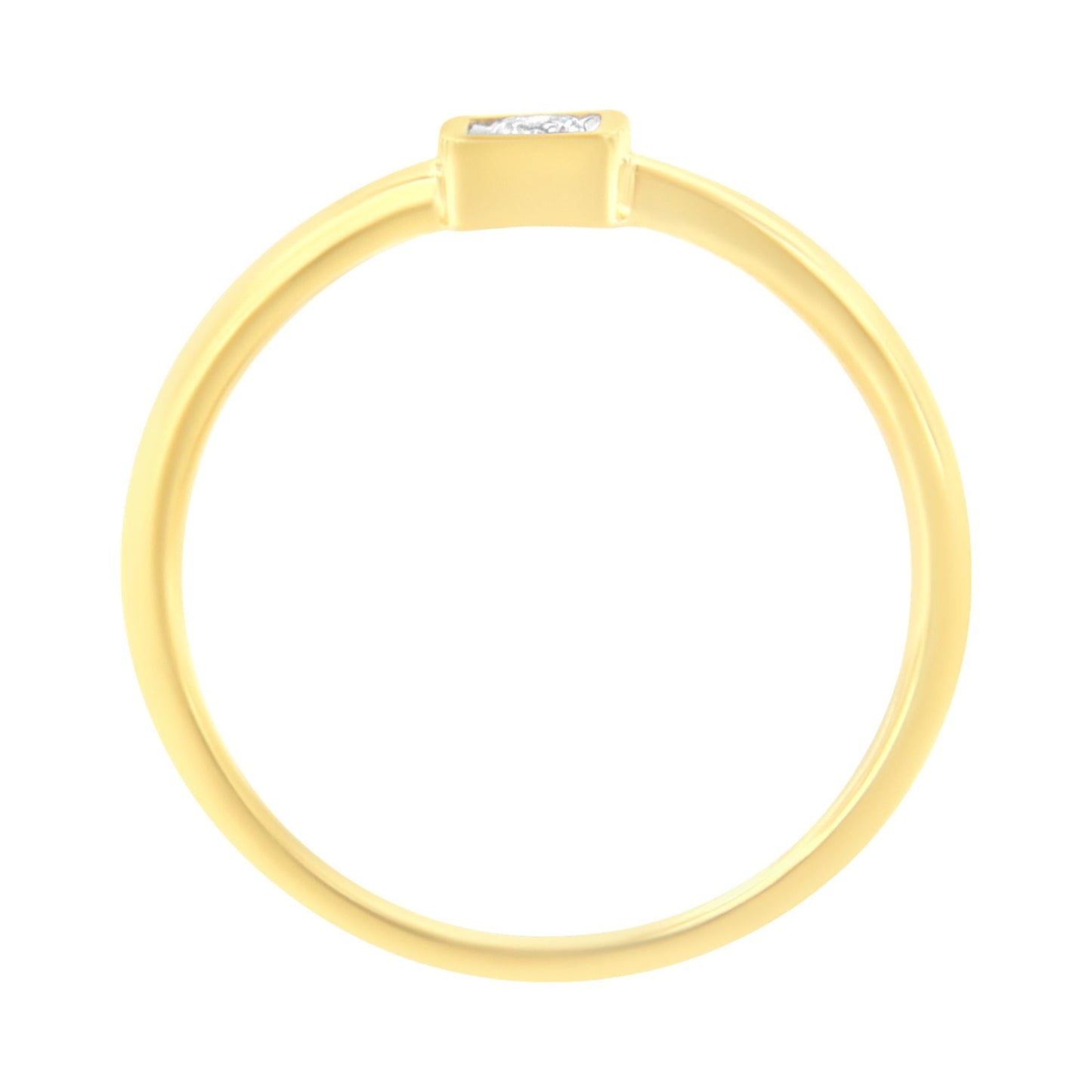14K Yellow Gold Plated .925 Sterling Silver 1/20 cttw Miracle Set Diamond Promise Ring (J-K Color, I1-I2 Clarity)-4