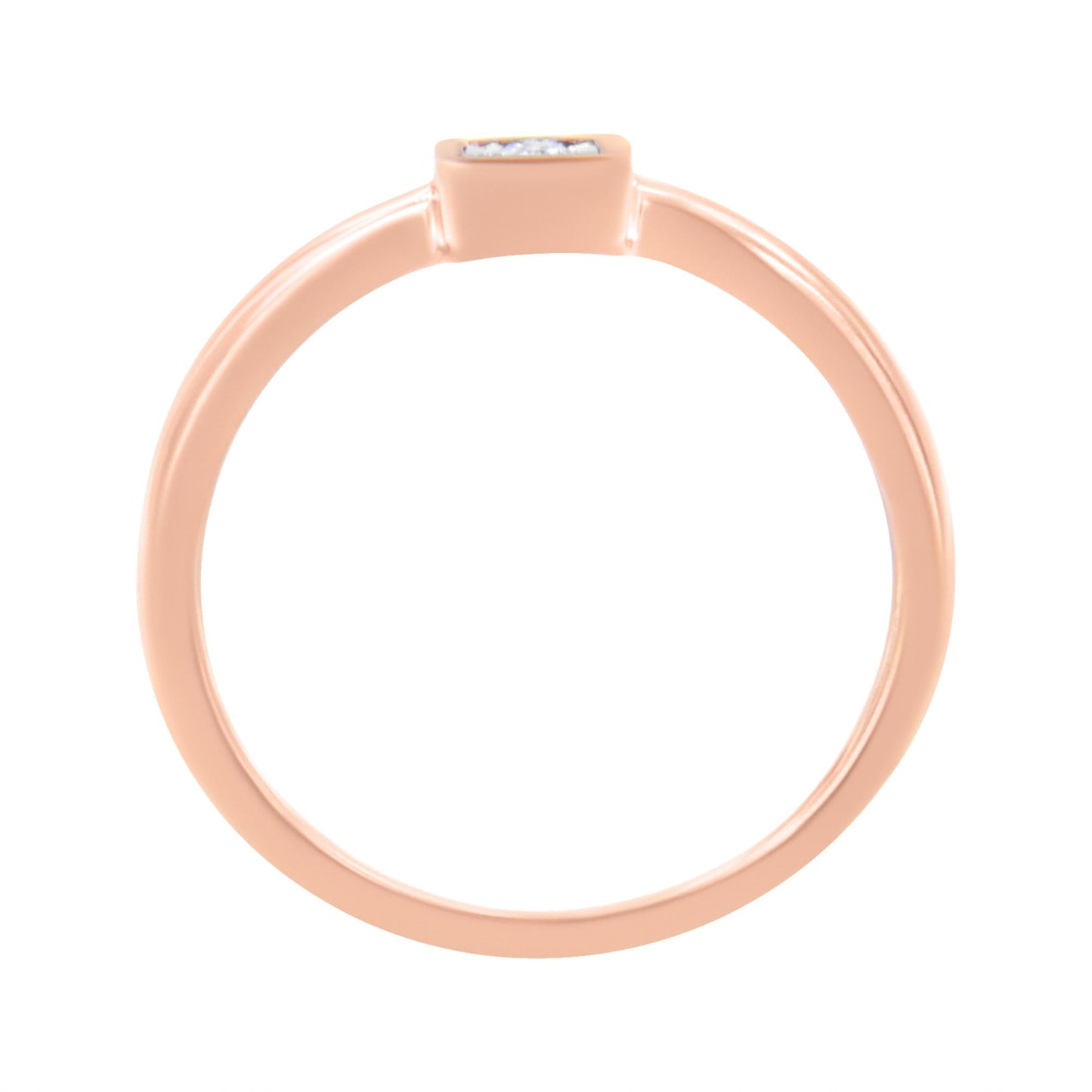 14K Rose Gold Plated .925 Sterling Silver 1/20 cttw Miracle Set Diamond Promise Ring (J-K Color, I1-I2 Clarity)-4