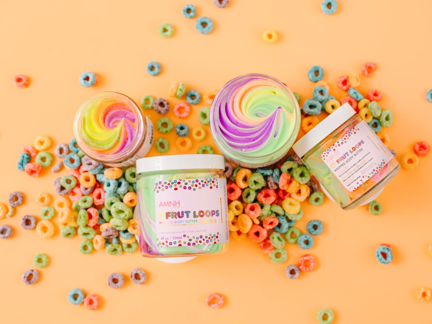 "Frut Loops" Organic Whipped Body Butter - Vegan, Cruelty-Free, Natural Ingredients, Woman Owned Brand