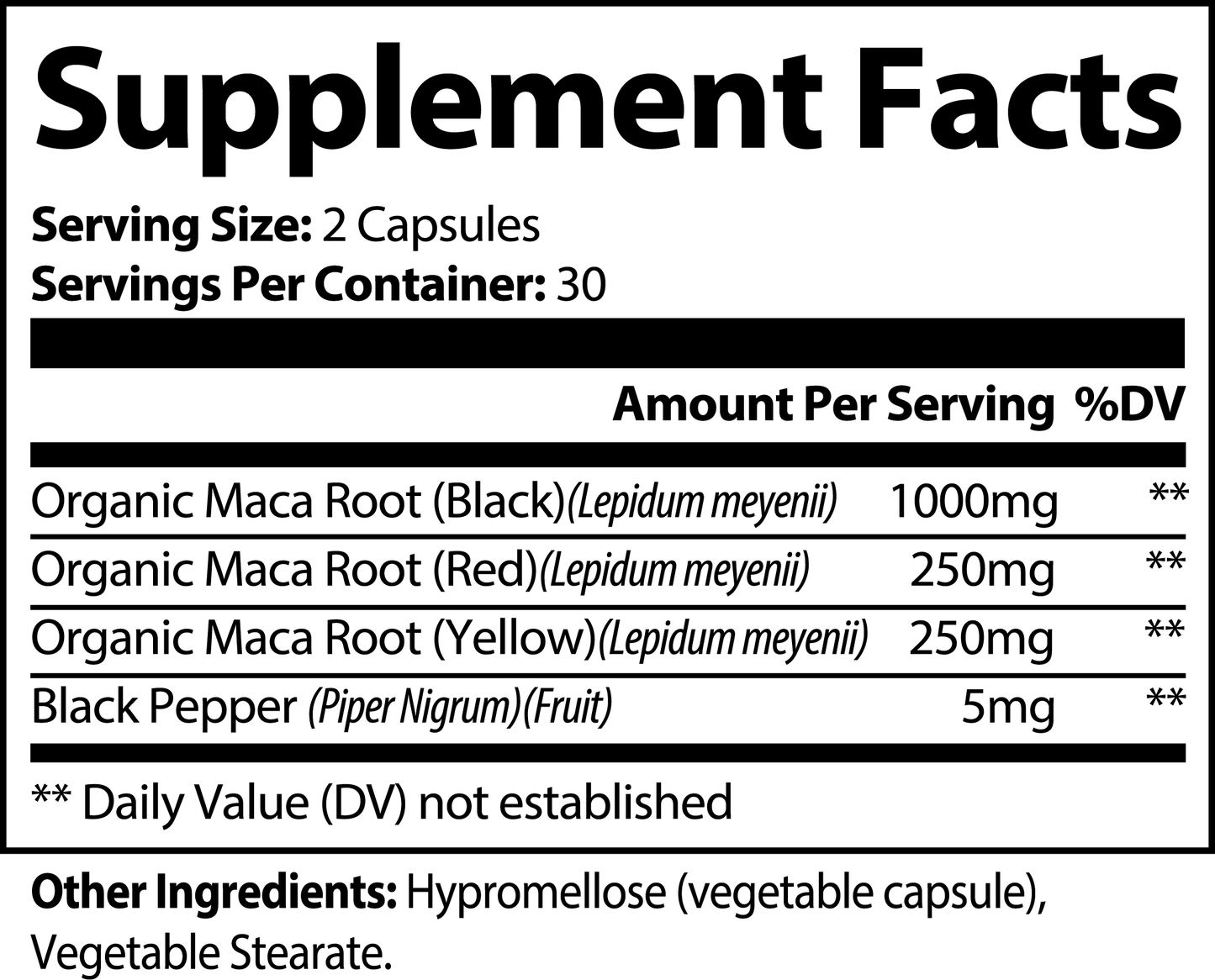 Mega Drop Maca Plus