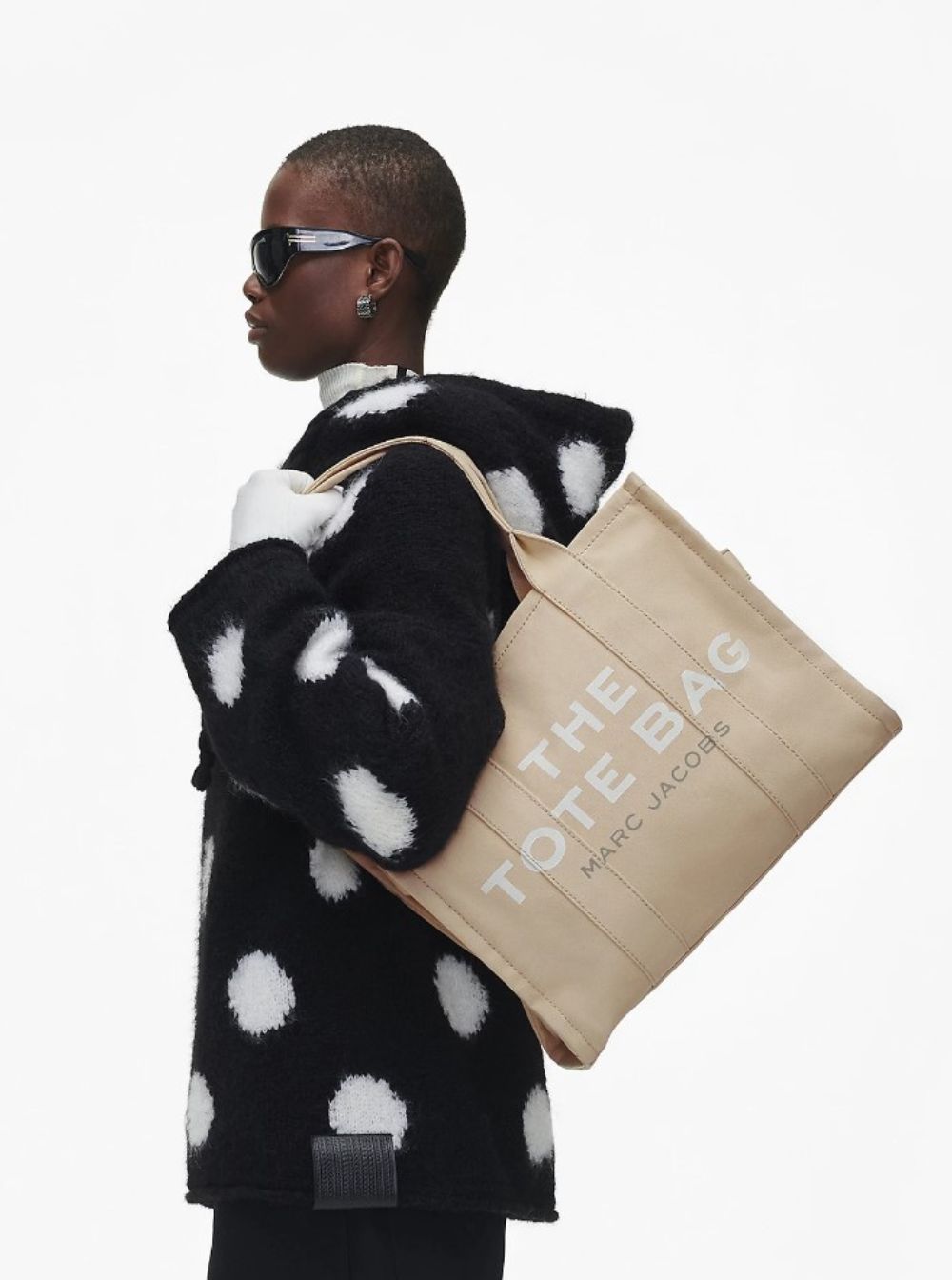 Marc Jacobs Women Tote Bag 'The Large Tote' With Contrast Logo Print In Green For Women