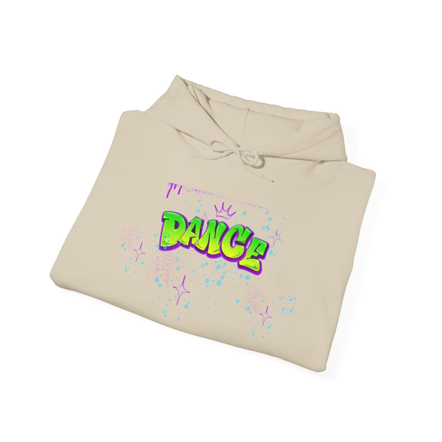 Colorful Dance Hoodie for Creative Spirits, Cozy Unisex Hooded Sweatshirt, Perfect for Parties, Dance Classes, Gifts