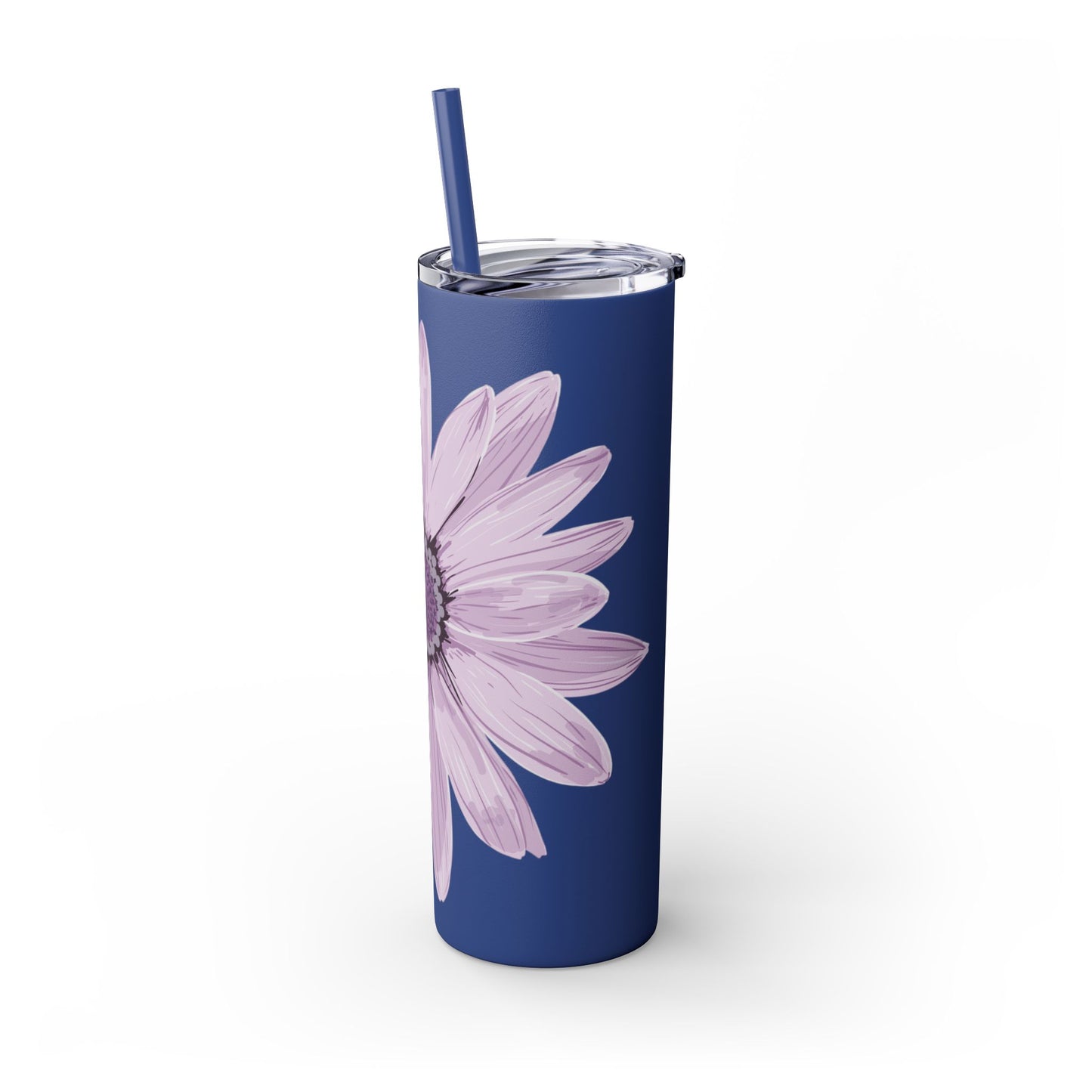 Floral Skinny Tumbler, 20oz - Stylish Drinkware for Home, Office, Gifts, Party Favors, Spring Decor
