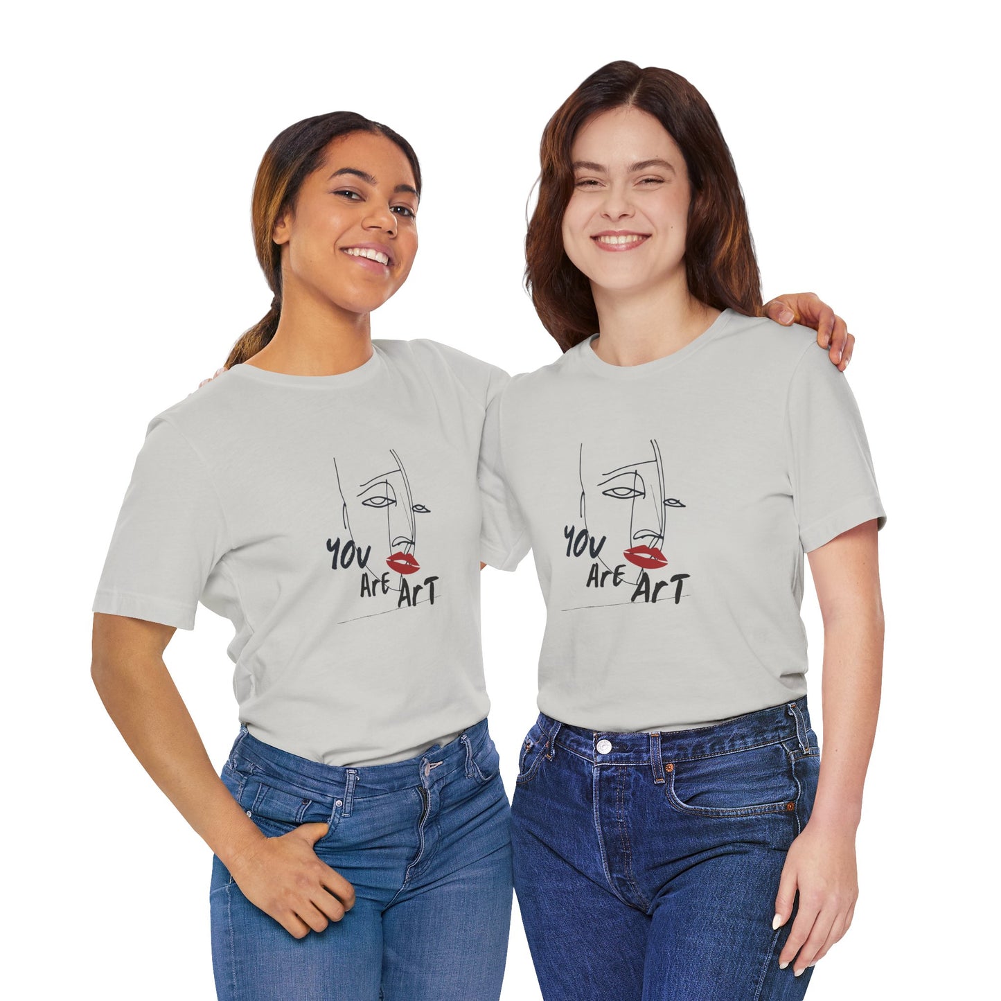 Artistic Expression Unisex Tee - You Are Art, Creative Gift, Casual Wear, Modern Design, Art Lover's Shirt