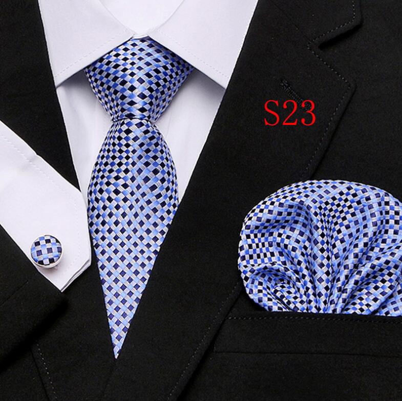 Tie Set Floral Ties and Handkerchiefs Cufflinks Set