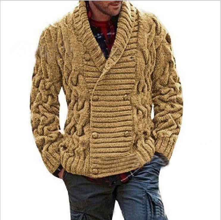 Thick Wool Cardigan for Men