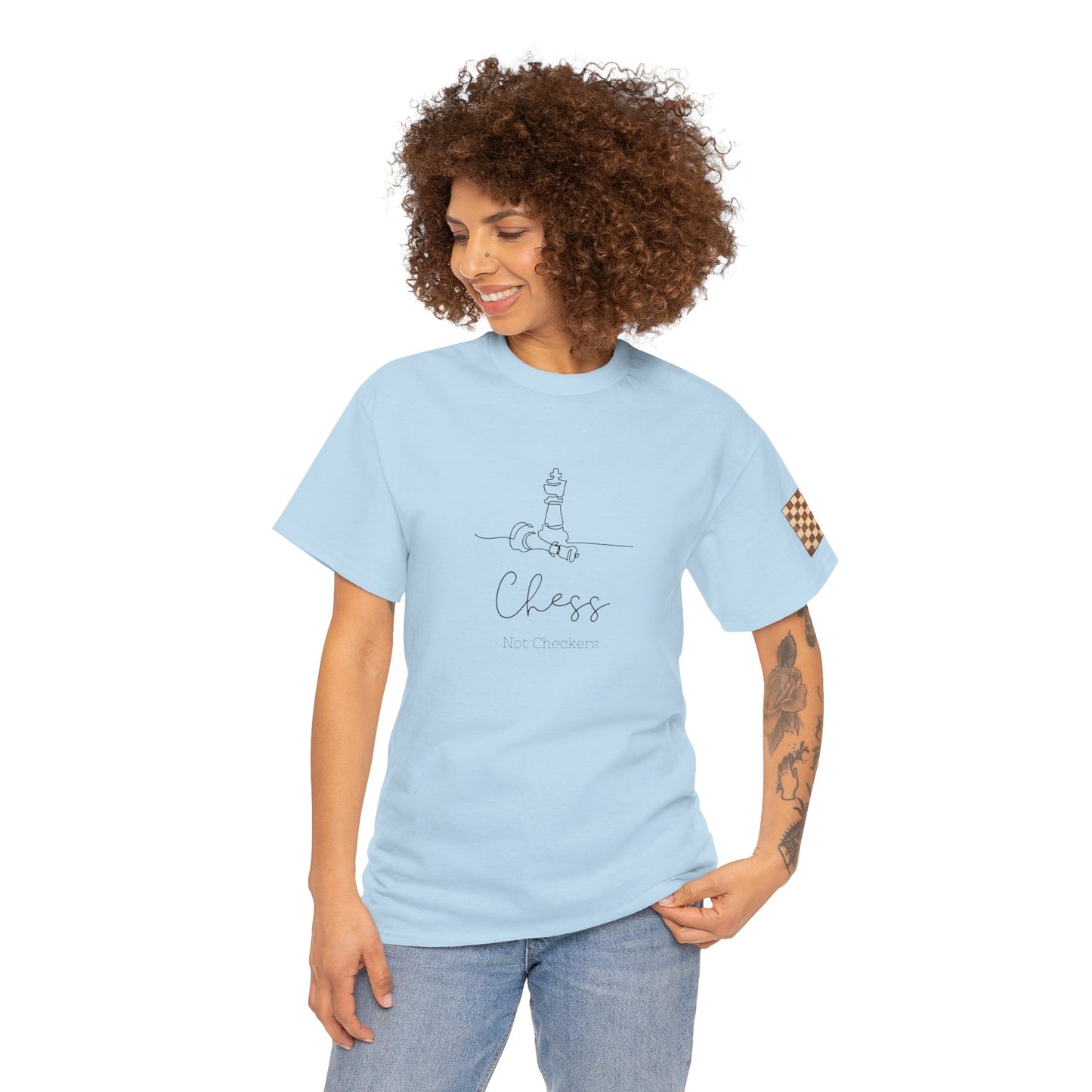 Chess Not Checkers Unisex Tee - Ethically Grown 100% Cotton - GILDAN