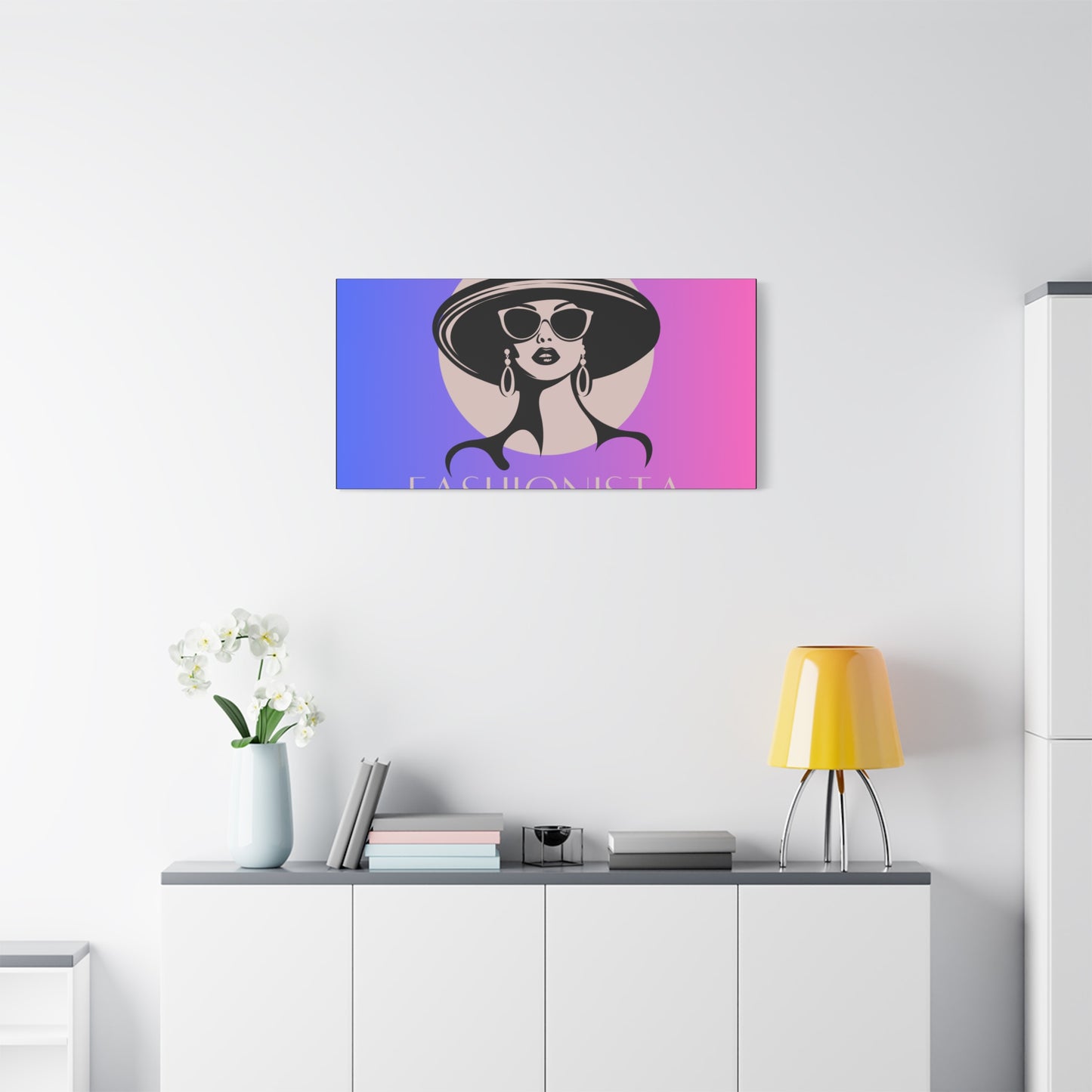 Fashionista Matte Canvas Wall Art, chic home decor, stylish gift for fashion lovers, wall decor, modern art piece, unique artwork
