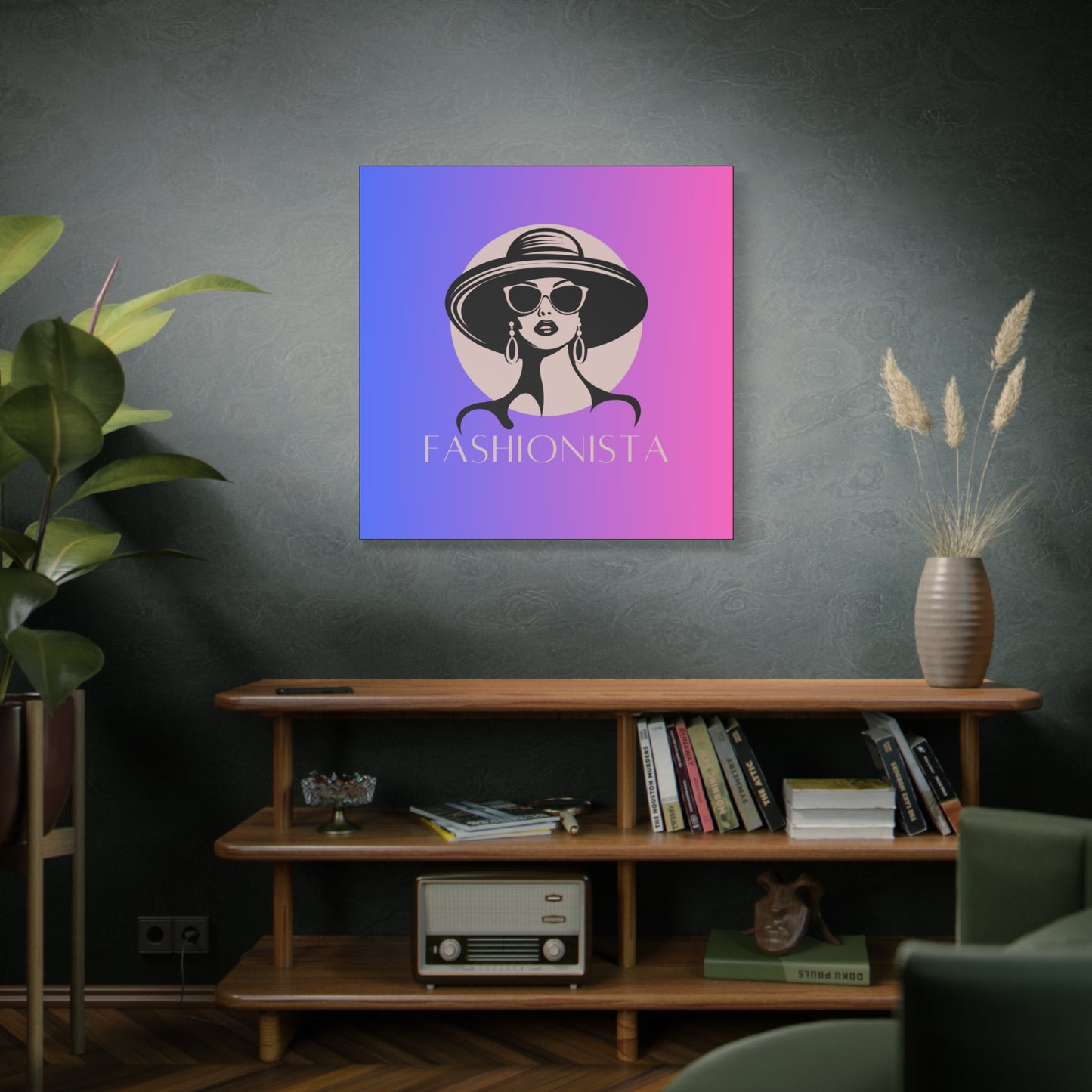 Fashionista Matte Canvas Wall Art, chic home decor, stylish gift for fashion lovers, wall decor, modern art piece, unique artwork