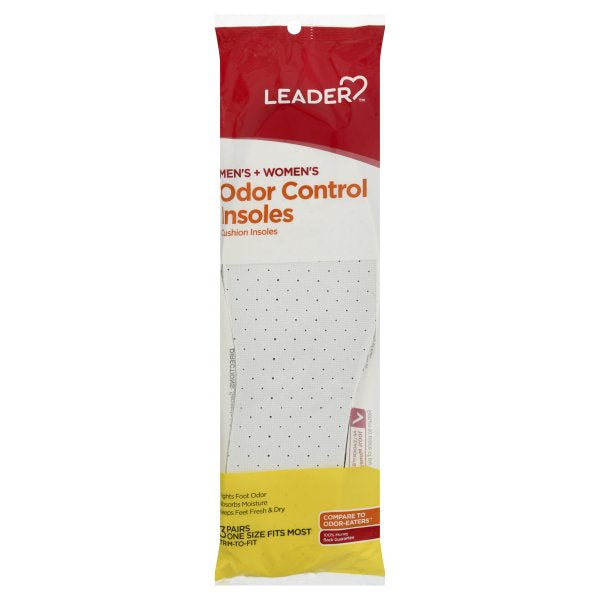 Leader (Tm) Men's+Women's Odor Control Cushion Insoles 3 Pair