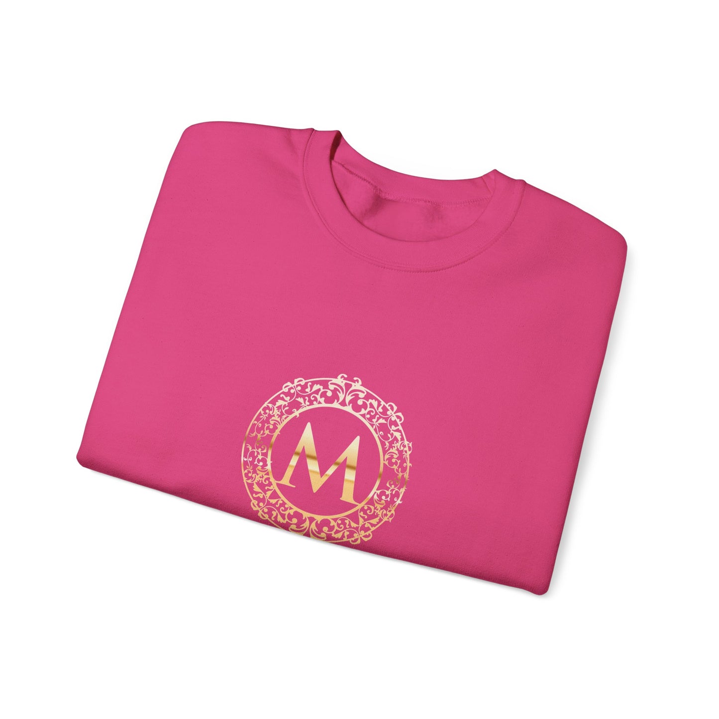 M LOGO - Mia Pruitt Monogrammed Heavy Blend Crewneck Sweatshirt
