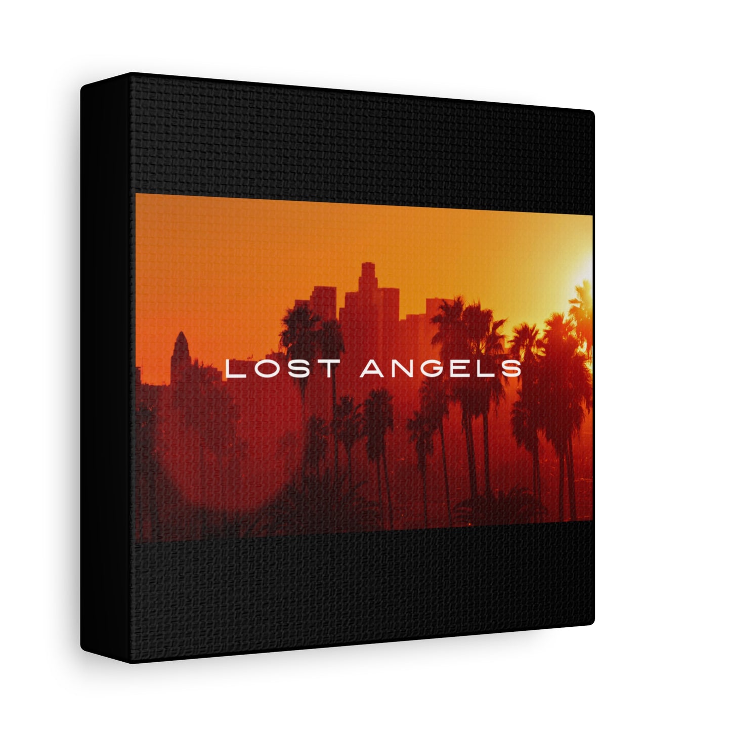 Lost Angels Wall Art Canvas | Sunset Cityscape Print, Home Decor, Gift for Art Lovers, Modern Living Room, California Vibe