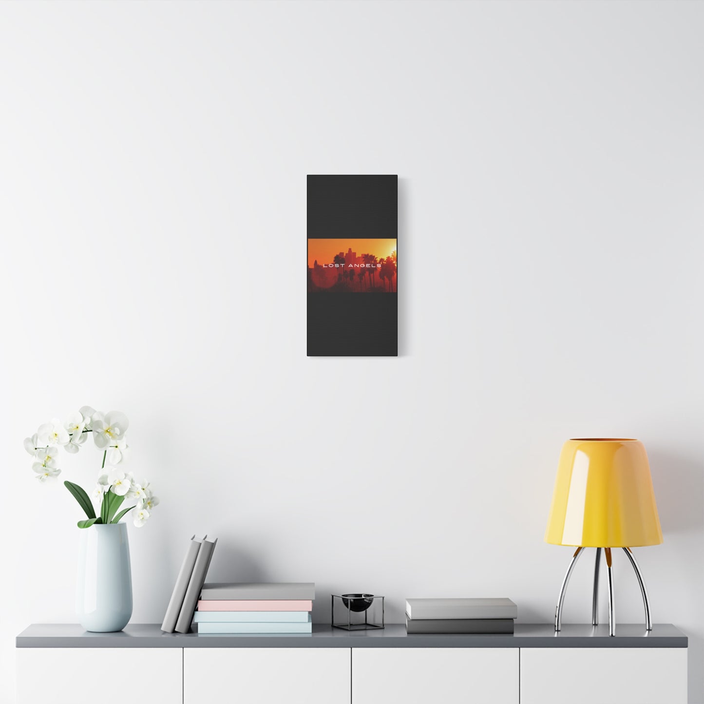 Lost Angels Wall Art Canvas | Sunset Cityscape Print, Home Decor, Gift for Art Lovers, Modern Living Room, California Vibe