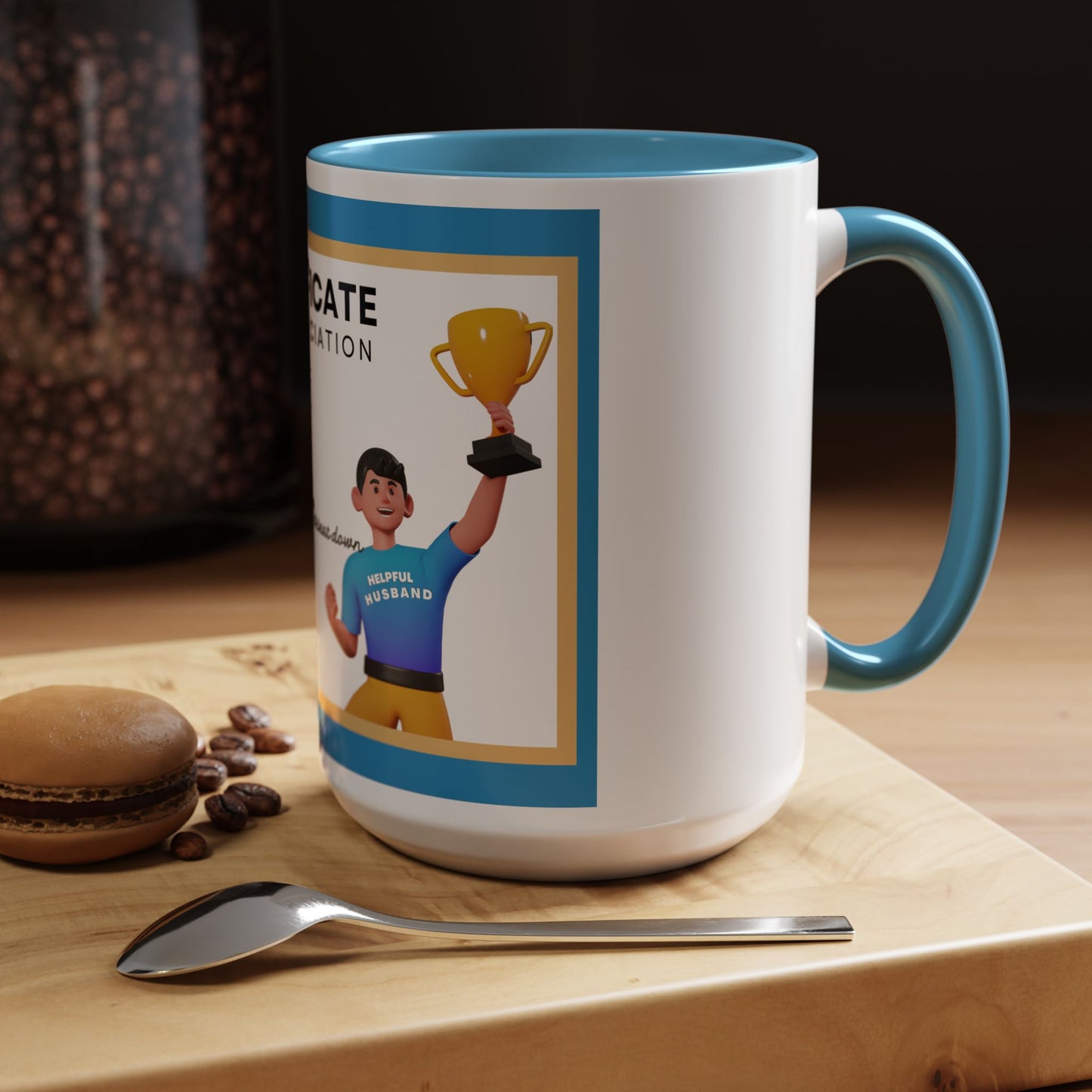Appreciation Coffee Mug, Leave the Toilet Seat Down, Perfect Gift for Husband, Funny Mug, Award Mug, Cute Office Mug, 11oz & 15oz Options, Motivational Mug
