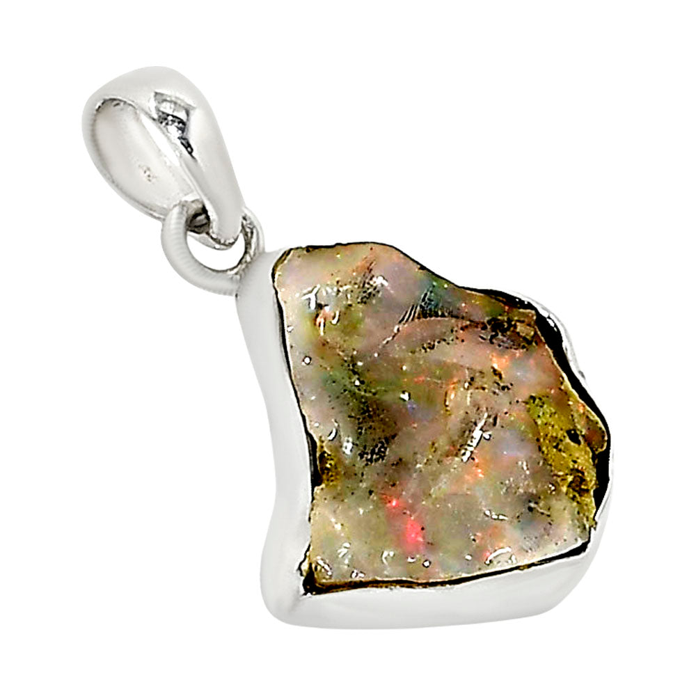 Ethiopian Opal Rough Pendant P-1001 25-EP11221-2