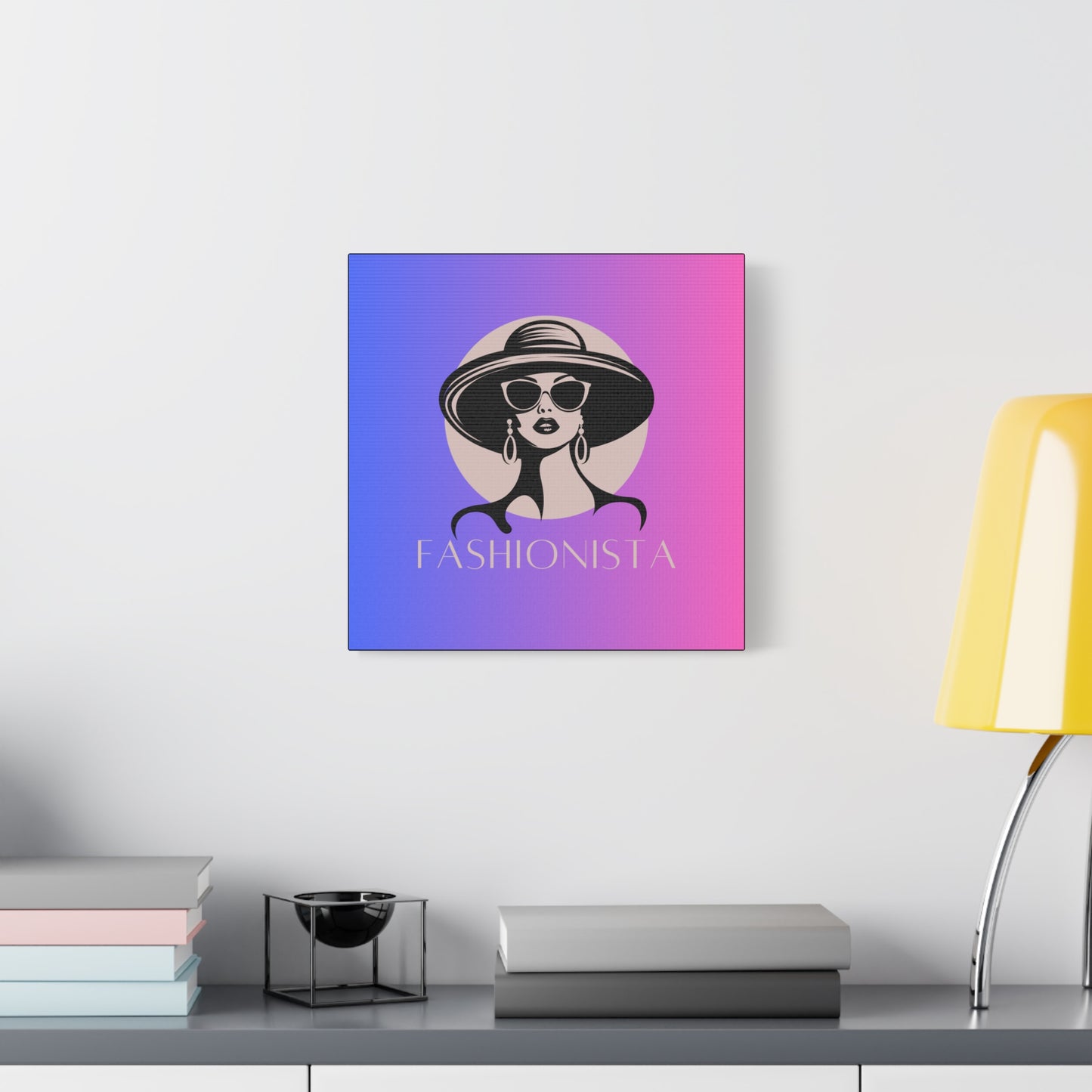 Fashionista Matte Canvas Wall Art, chic home decor, stylish gift for fashion lovers, wall decor, modern art piece, unique artwork