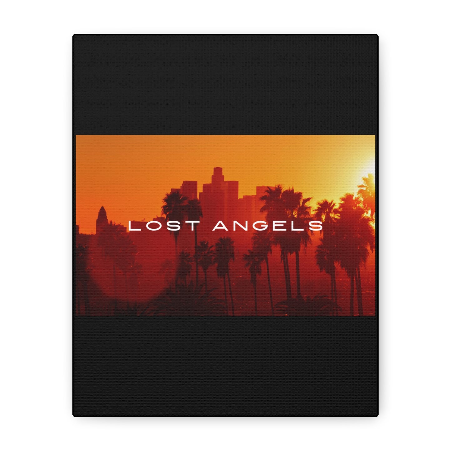 Lost Angels Wall Art Canvas | Sunset Cityscape Print, Home Decor, Gift for Art Lovers, Modern Living Room, California Vibe