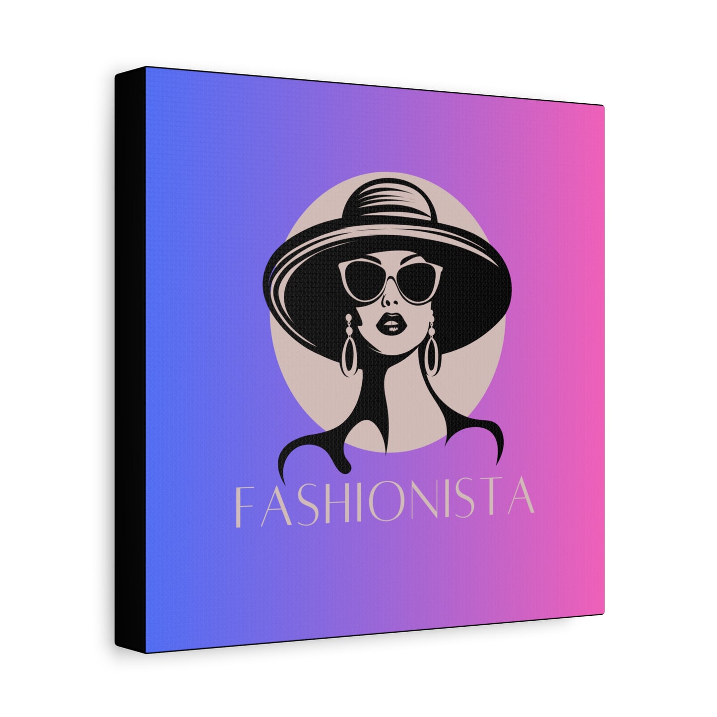 Fashionista Matte Canvas Wall Art, chic home decor, stylish gift for fashion lovers, wall decor, modern art piece, unique artwork