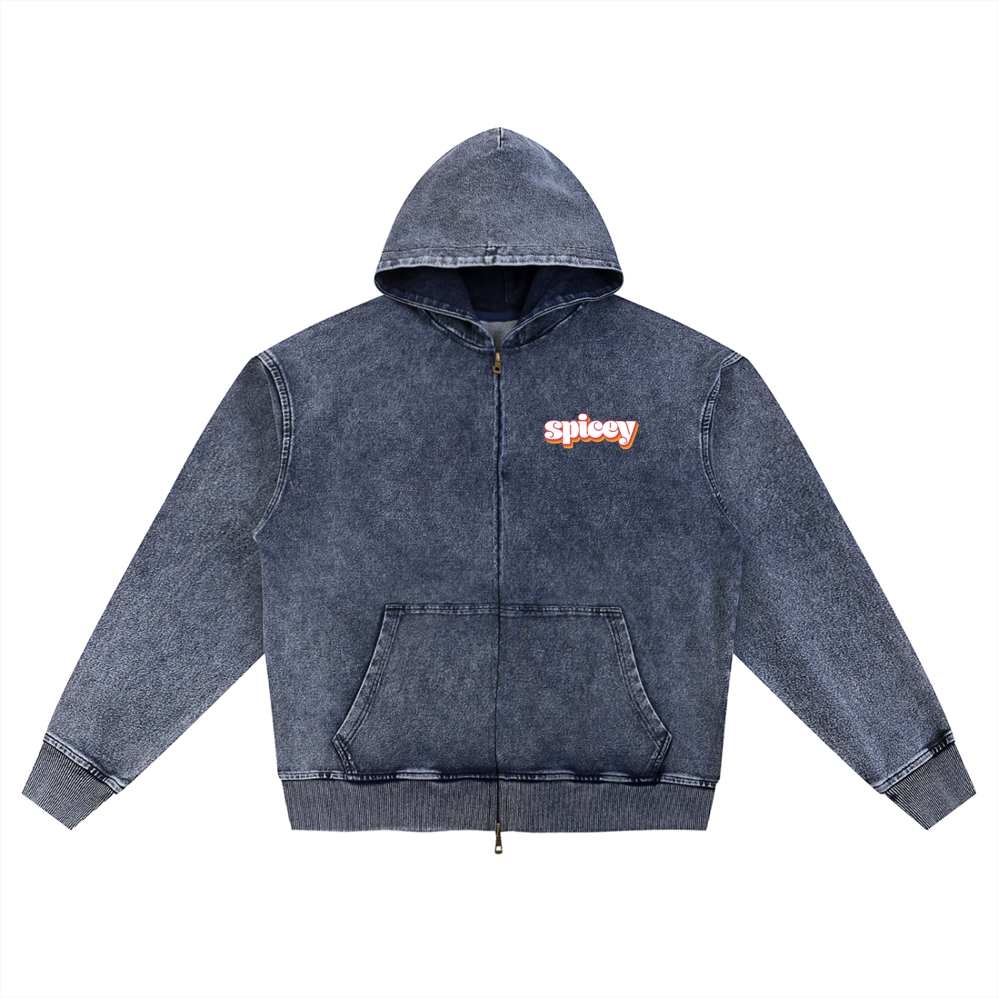 Vintage Logo Heavyweight, Oversized Zip Up-4