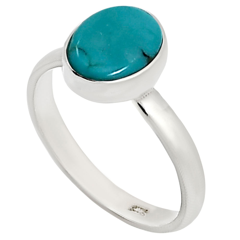 Natural Rare Turquoise Nevada Aztec Mt Ring size-5 R-1001 27-ER15857-2