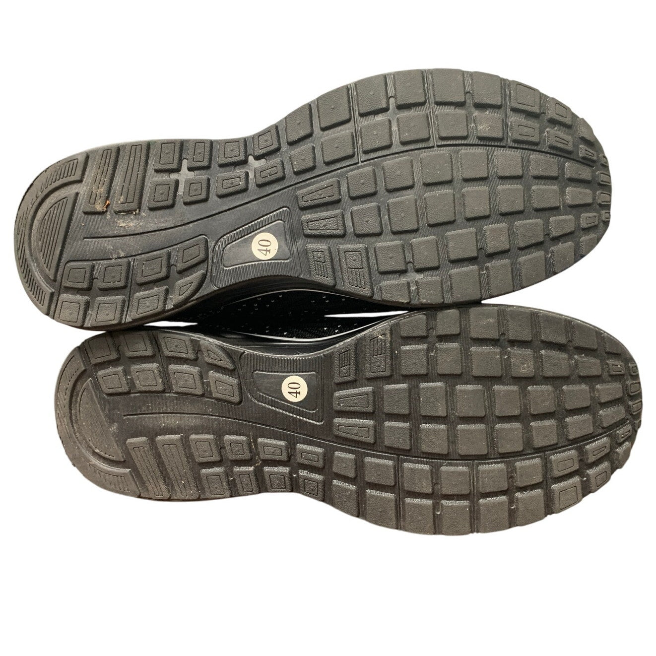 Quappe Womens Size 8.5 Black White Mesh Lace Up Air Cushioned Athletic Shoes