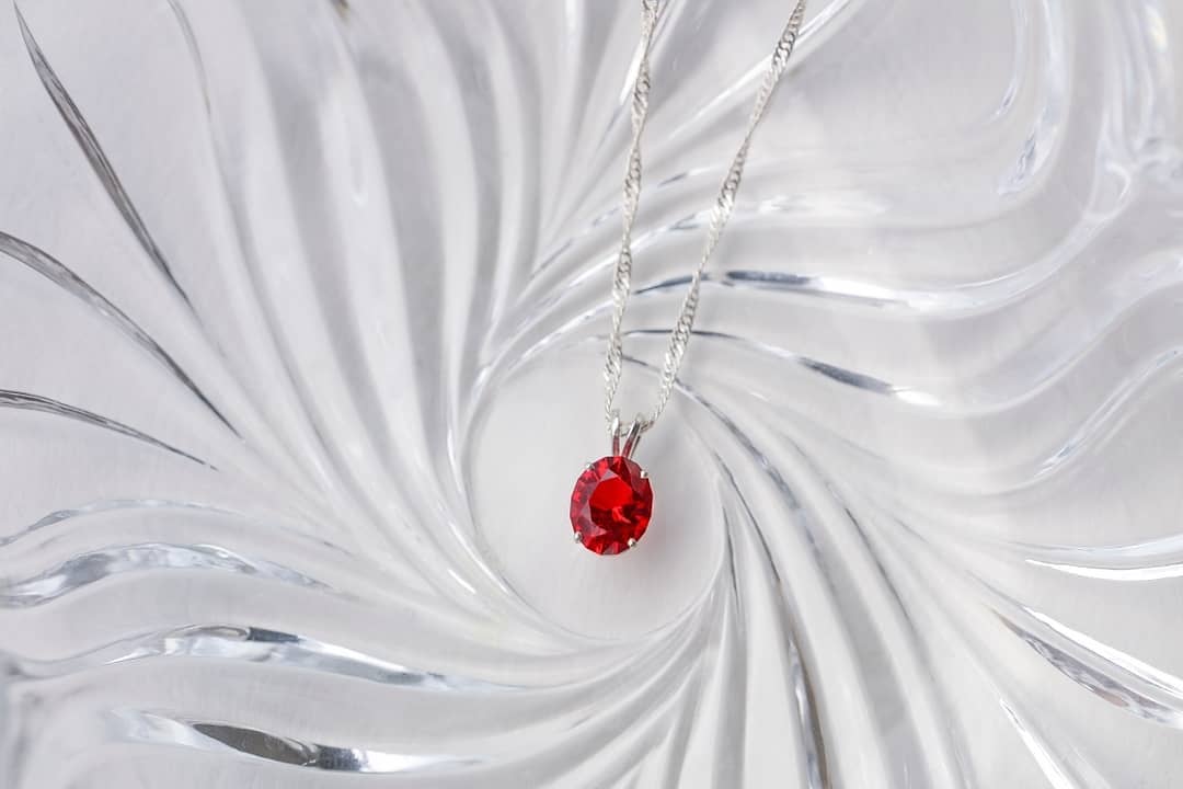"Eternity" Oval Cremation Pendant 8x10mm