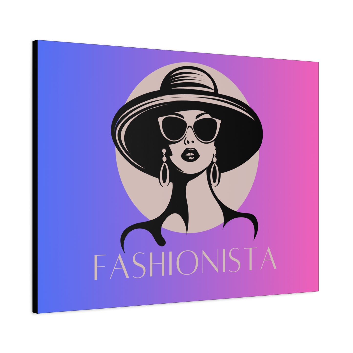 Fashionista Matte Canvas Wall Art, chic home decor, stylish gift for fashion lovers, wall decor, modern art piece, unique artwork