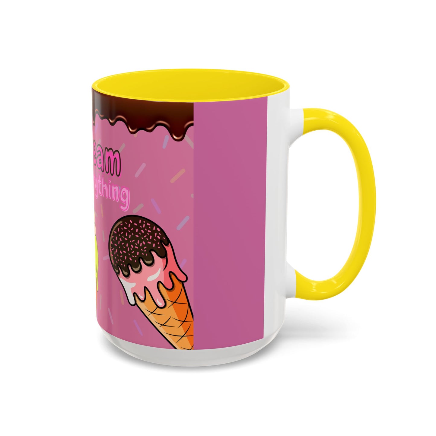 Ice Cream Solves Everything Coffee Mug - Fun Beverage Cup for Ice Cream Lovers, Gift for Holidays, Birthday, Summer