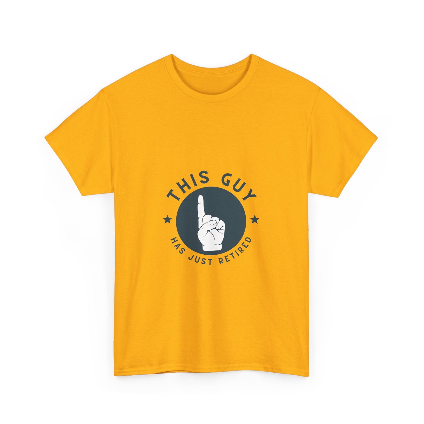 This Guy Has Just Retired Retirement Celebration Unisex Heavy Cotton Tee | Funny Gift for Retirees, Casual Wear, Retirement Party, Humor Shirt, Comfy Gift Idea