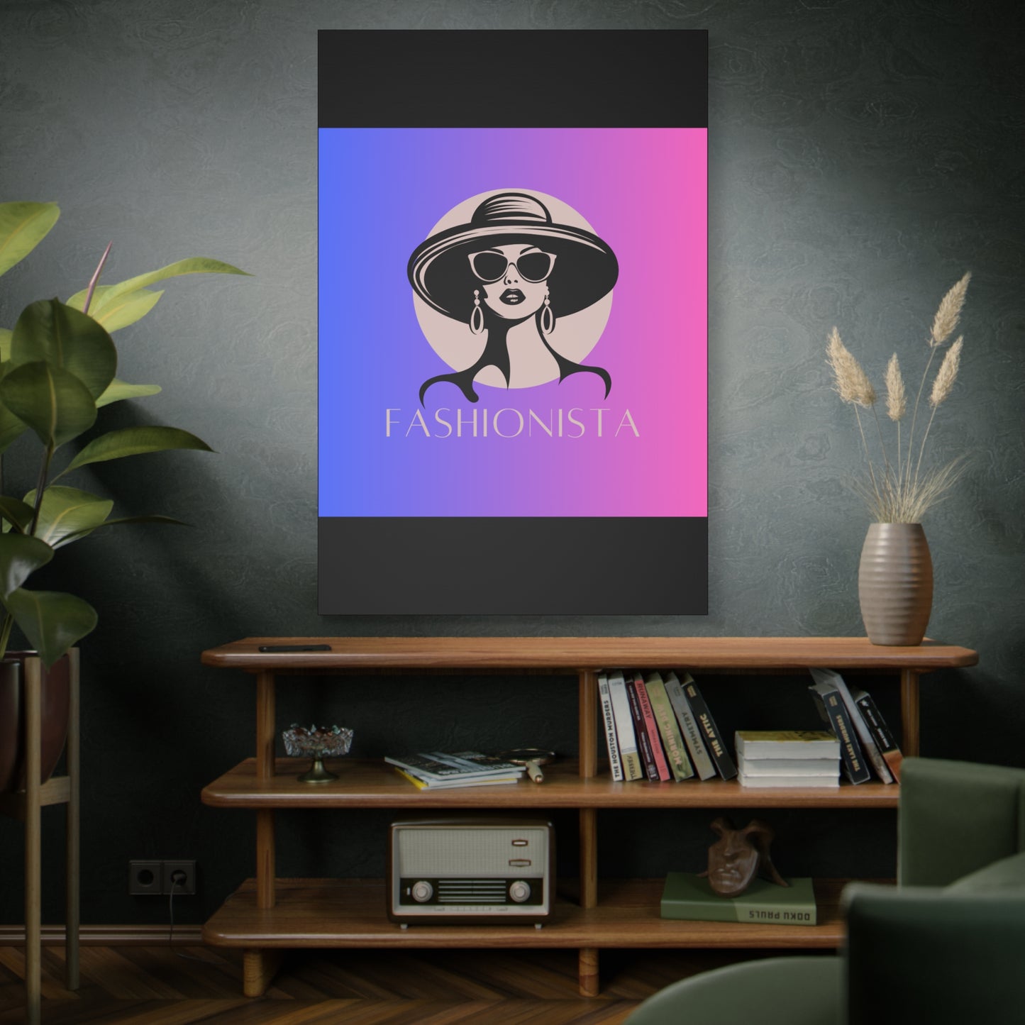 Fashionista Matte Canvas Wall Art, chic home decor, stylish gift for fashion lovers, wall decor, modern art piece, unique artwork