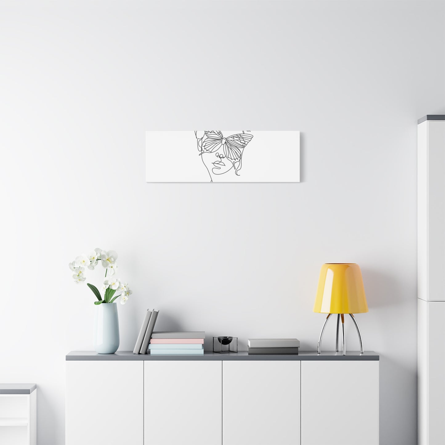 Minimalist Butterfly Canvas Art, Modern Home Decor, Gift for Nature Lovers, Wall Art for Women, Inspirational Wall Art