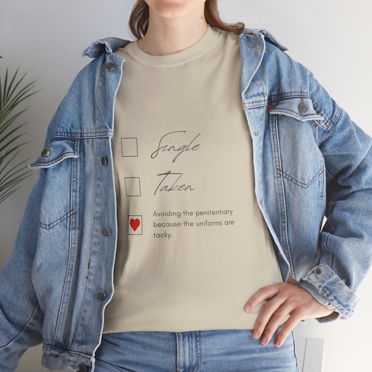 Single Taken Avoiding the Pen Play Where It's Safe T-Shirt Unisex Heavy 100% Cotton Tee