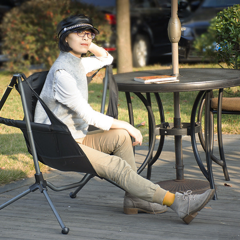Outdoor Rocking Chair Balcony Leisure Chair Camping