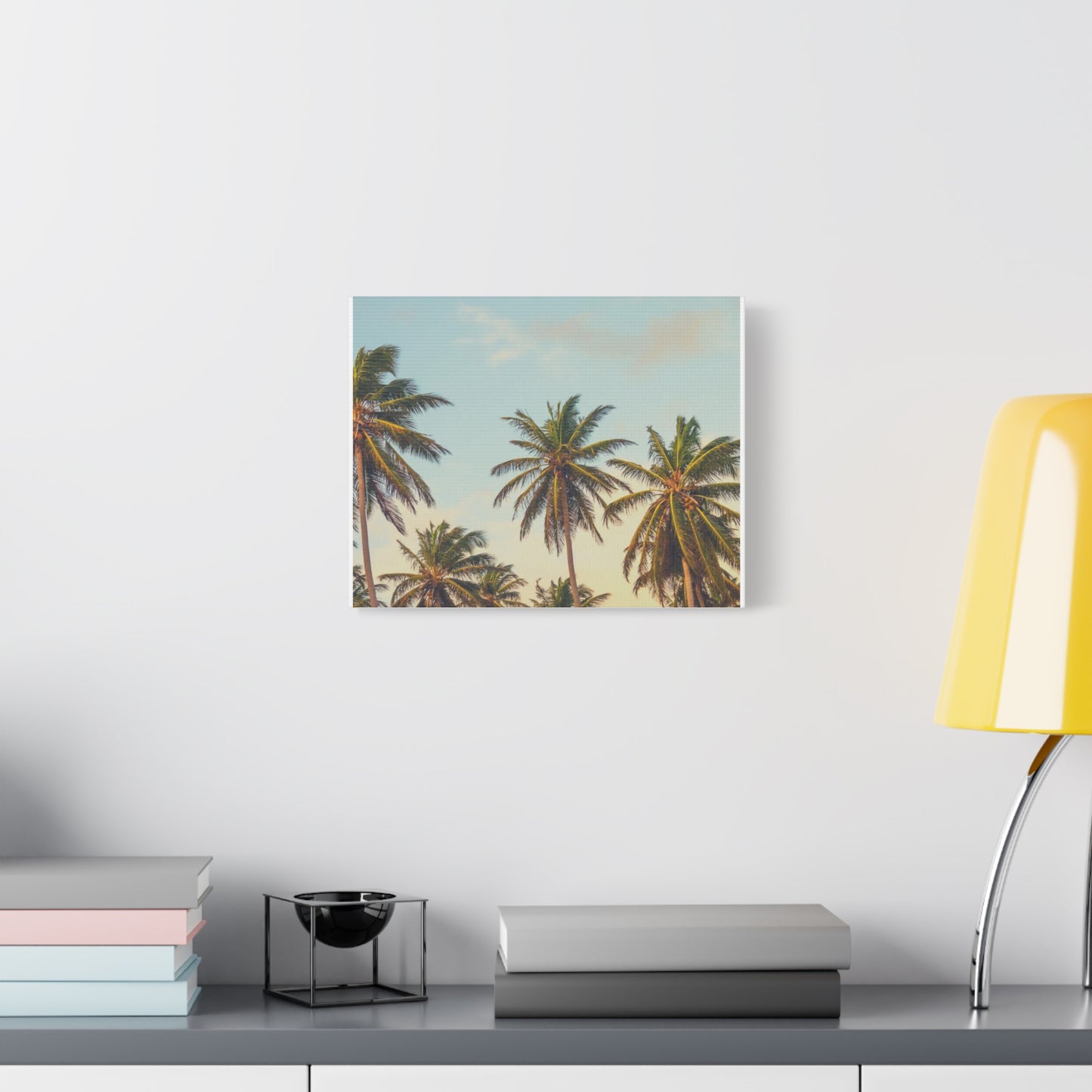 Tropical Palm Tree Canvas Print, City of Angeles Tropical Wall Art, Los Angeles Beach Decor, California Nature Photography, Home Decoration, Gift for Beach Lovers