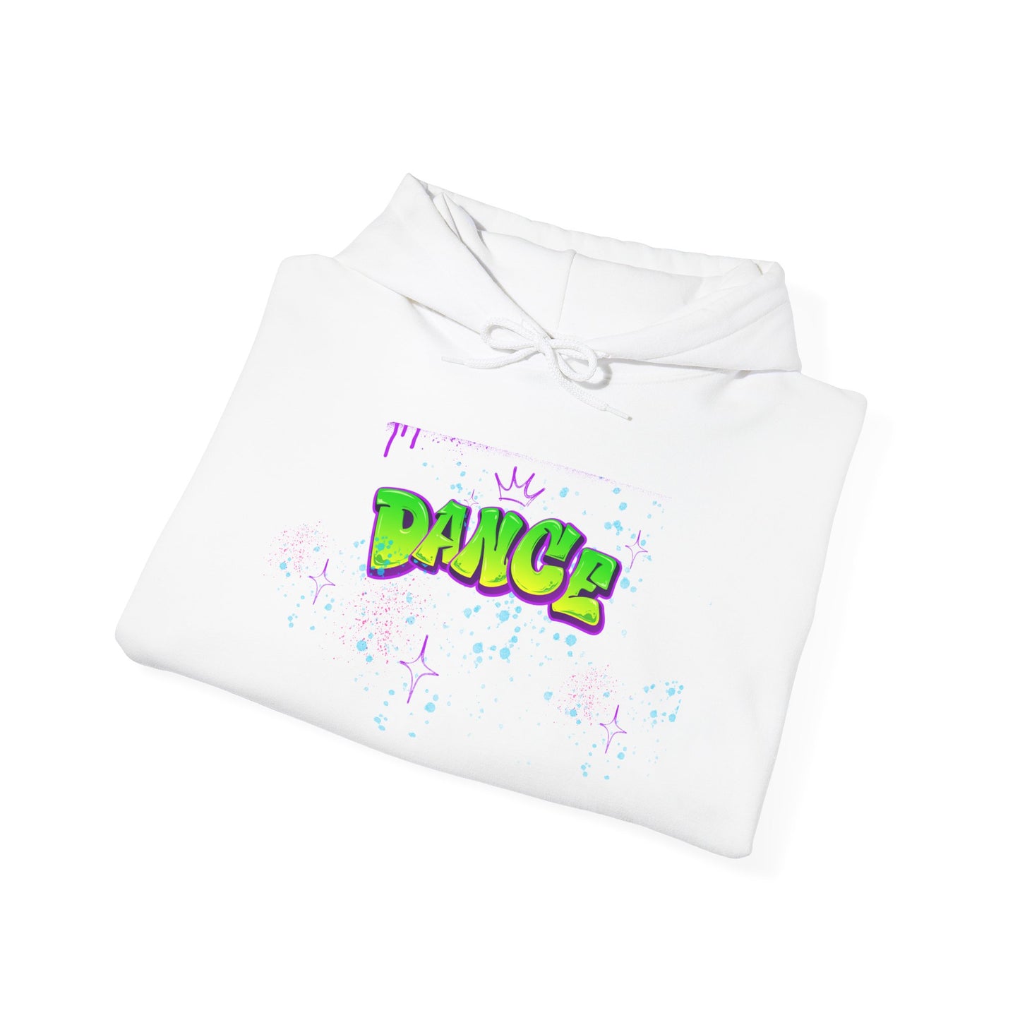 Colorful Dance Hoodie for Creative Spirits, Cozy Unisex Hooded Sweatshirt, Perfect for Parties, Dance Classes, Gifts