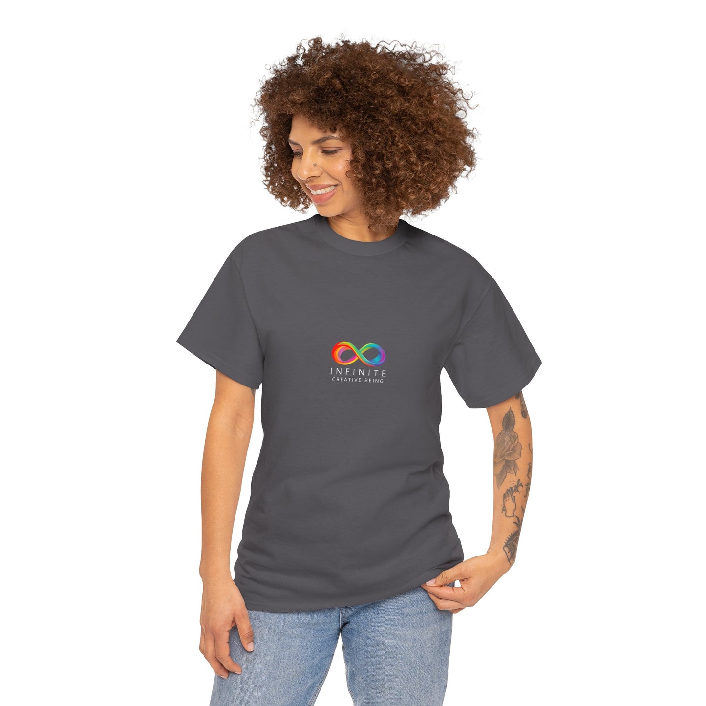 Colorful Infinite Creative Being Unisex Tee, Inclusive Fashion, Everyday Casual Wear, Gift for Friends