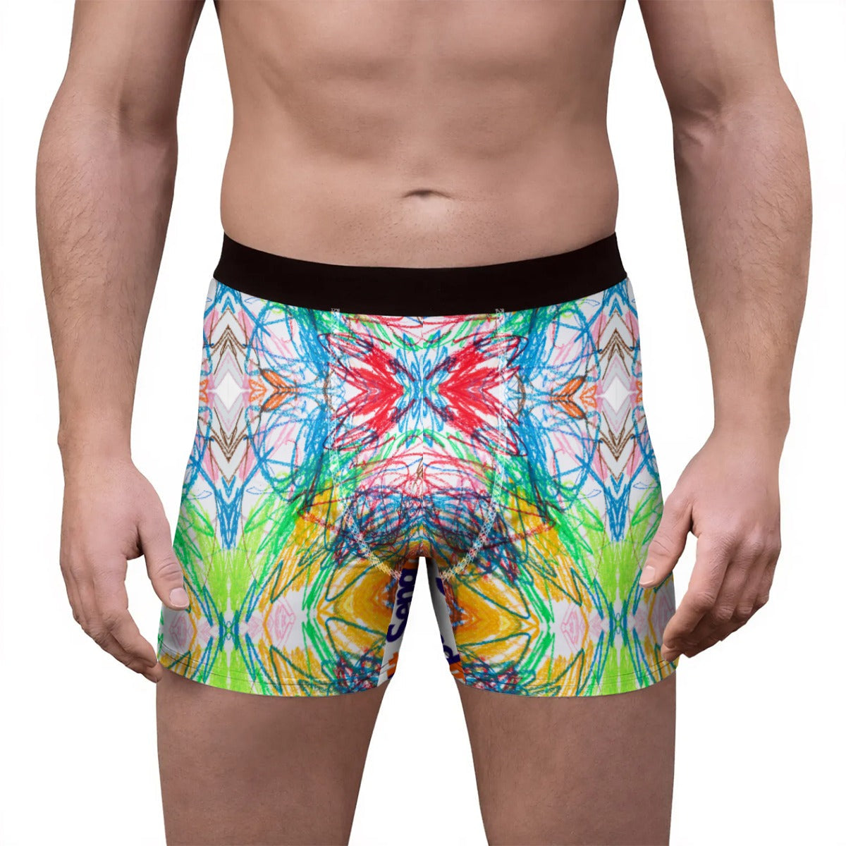 Send Help, I scribbled in my shorts - Men's Stretch Boxer Briefs