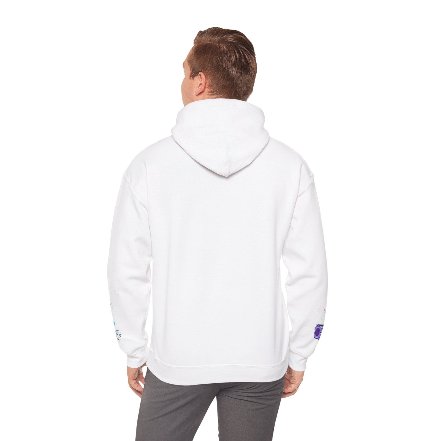 Colorful Dance Hoodie for Creative Spirits, Cozy Unisex Hooded Sweatshirt, Perfect for Parties, Dance Classes, Gifts